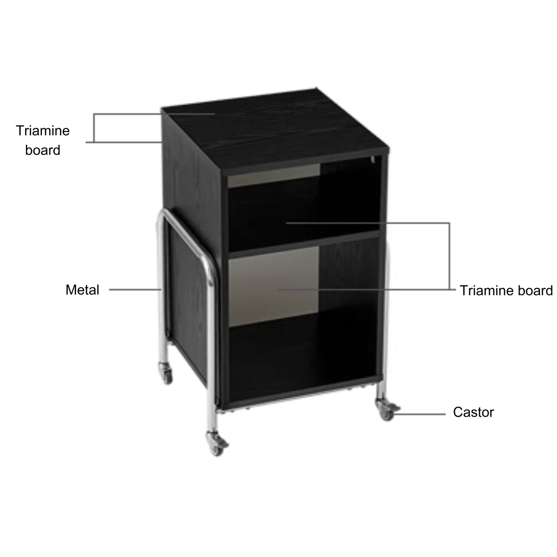 Linspire Meadow Movable Office Open Storage Cabinet