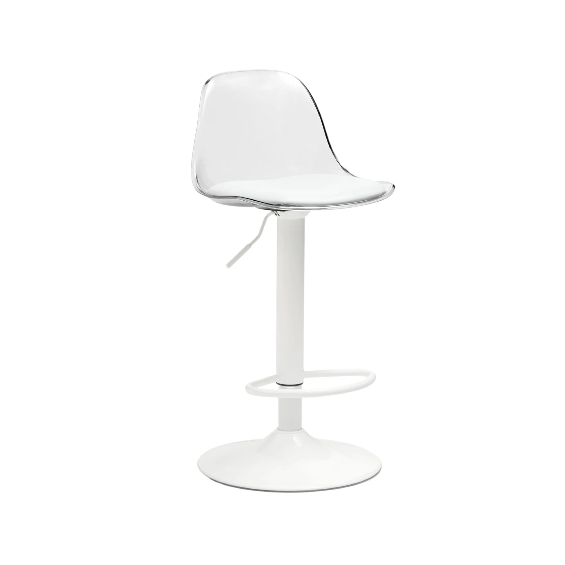 Linspire Perch Height Adjustable Bar Chair, Transparent