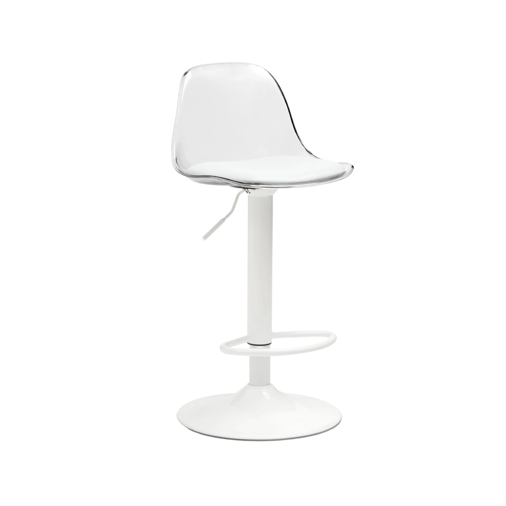 Linspire Perch Height Adjustable Bar Chair, Transparent