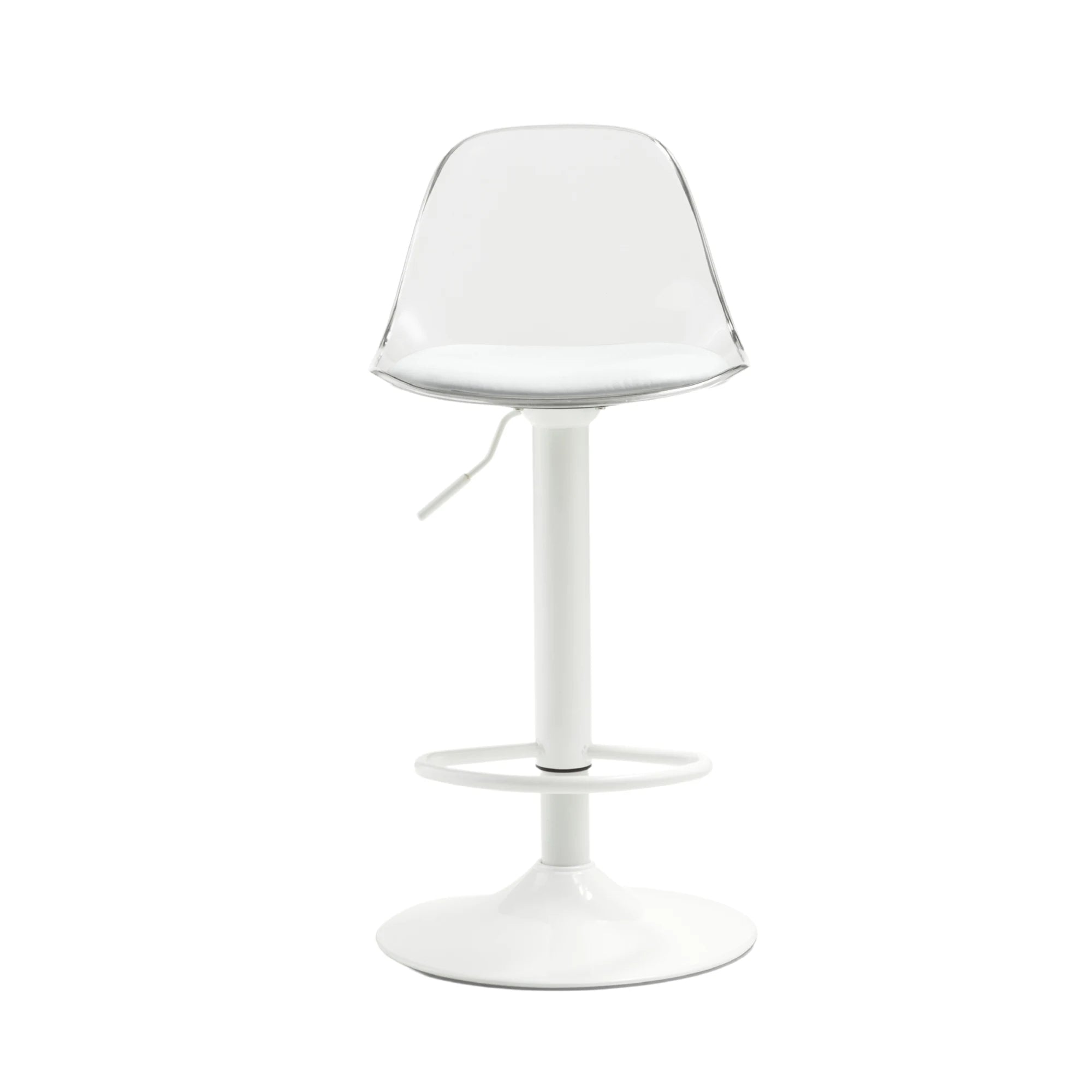 Linspire Perch Height Adjustable Bar Chair, Transparent