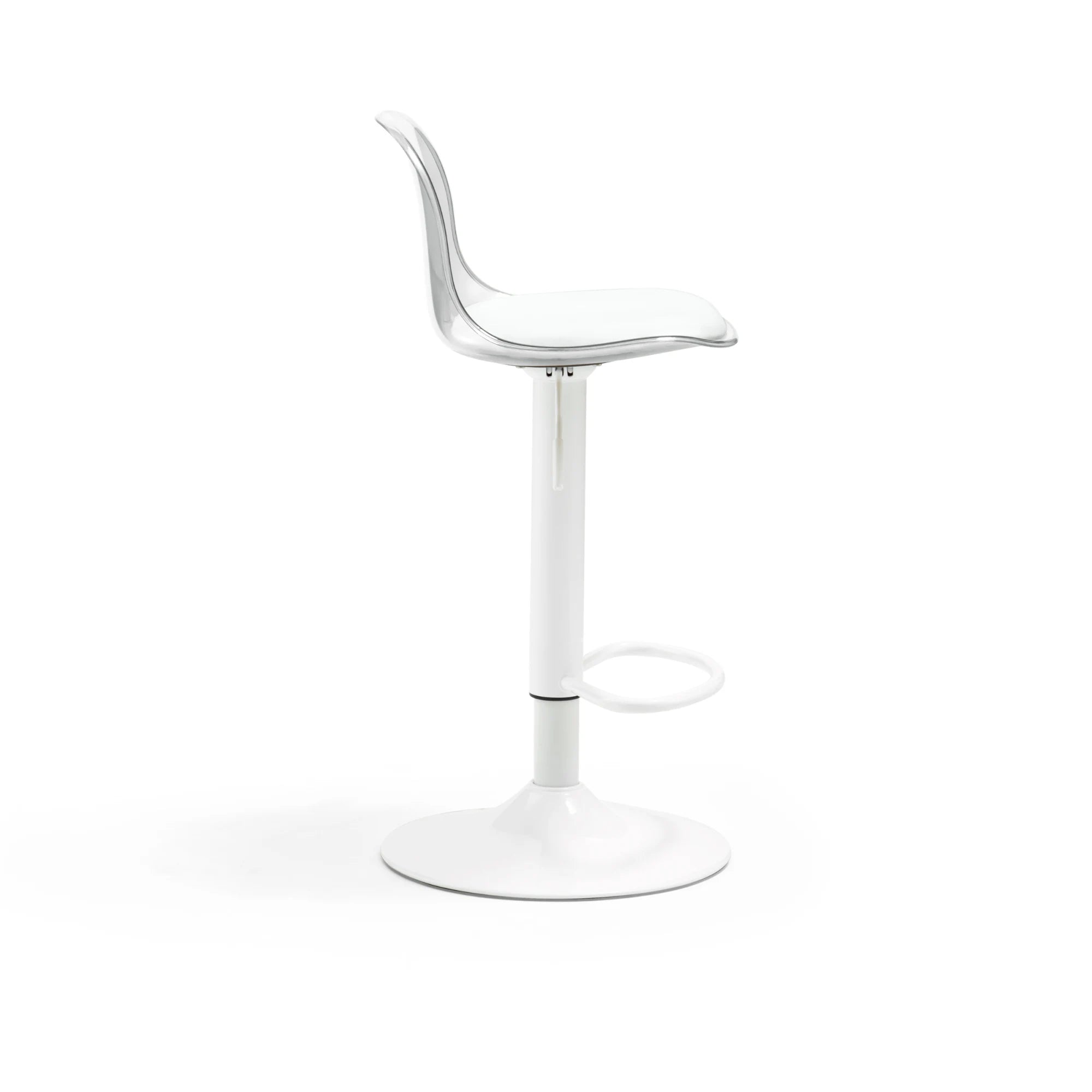 Linspire Perch Height Adjustable Bar Chair, Transparent