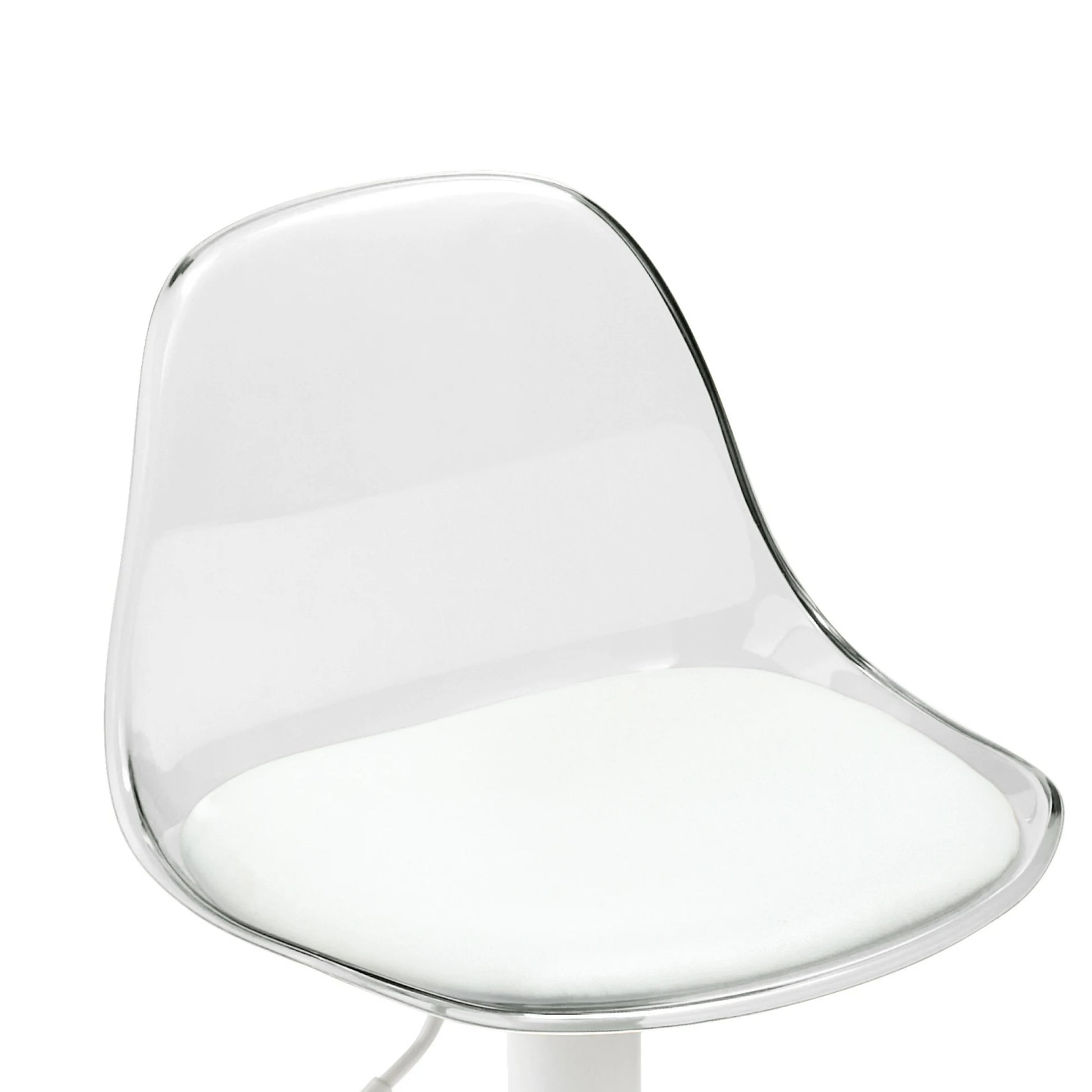 Linspire Perch Height Adjustable Bar Chair, Transparent