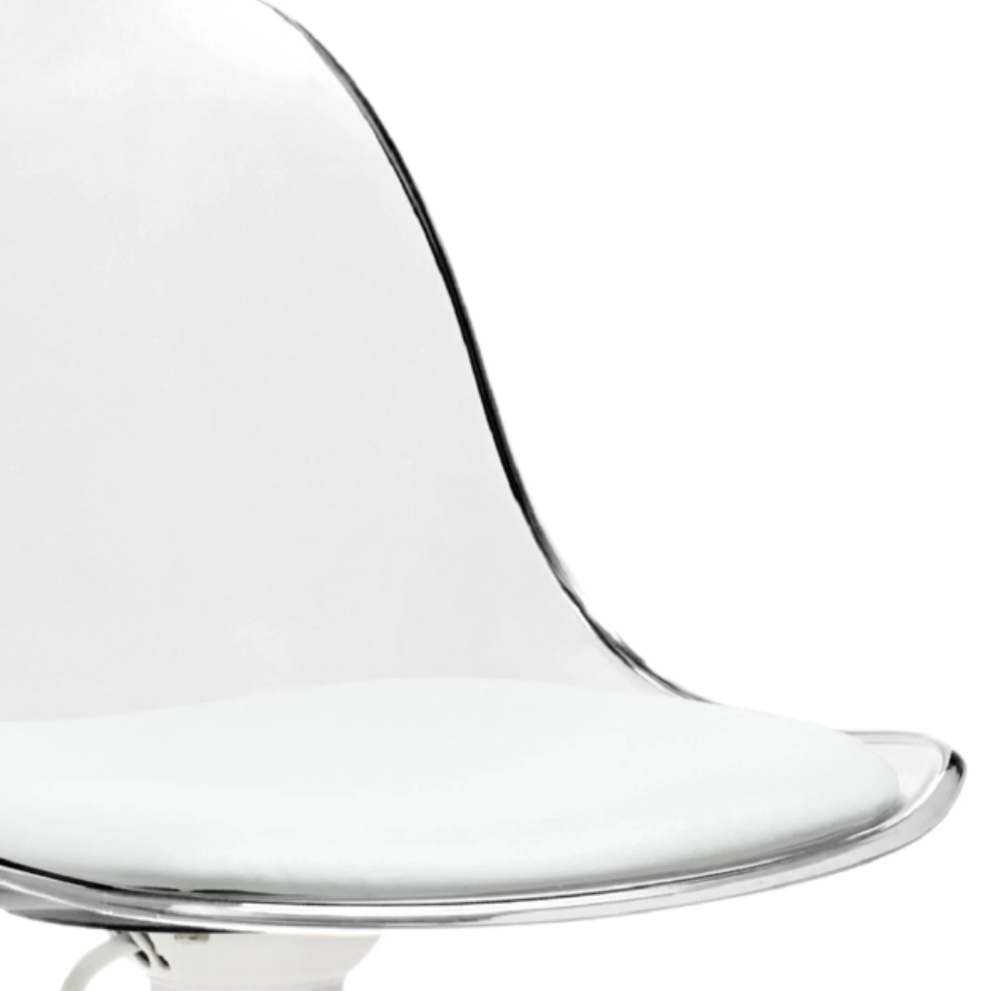 Linspire Perch Height Adjustable Bar Chair, Transparent