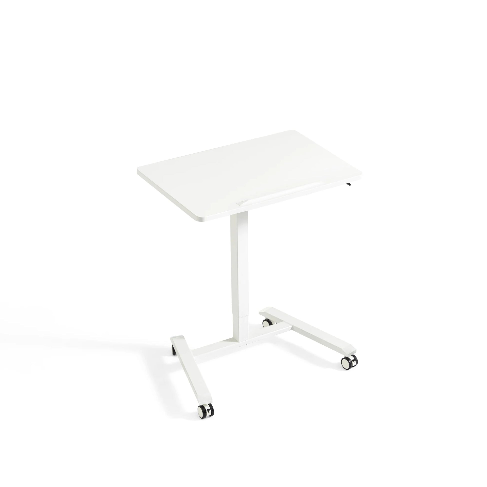 Linspire Islet Height Adjustable Pneumatic Side Table with Castors, White