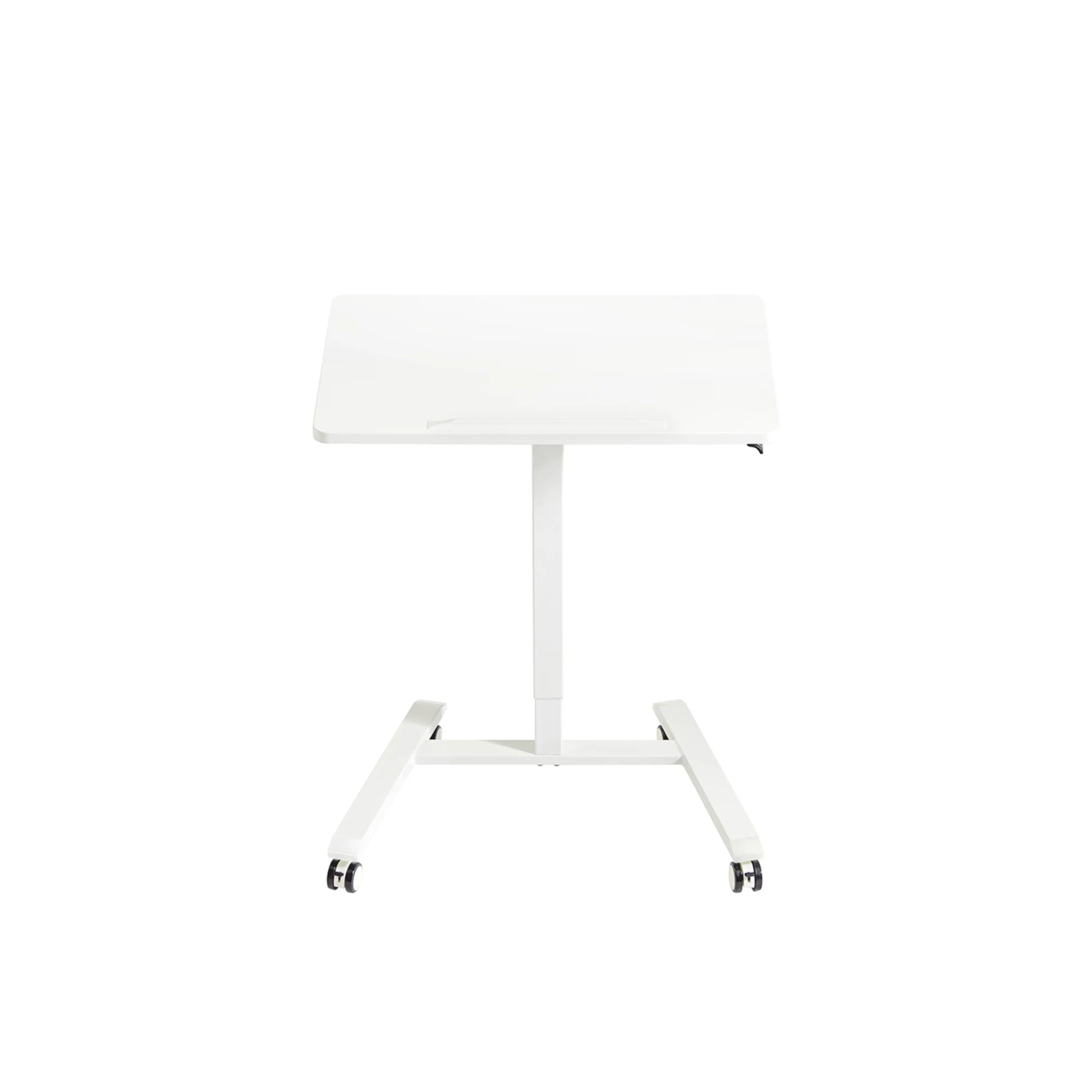 Linspire Islet Height Adjustable Pneumatic Side Table with Castors, White