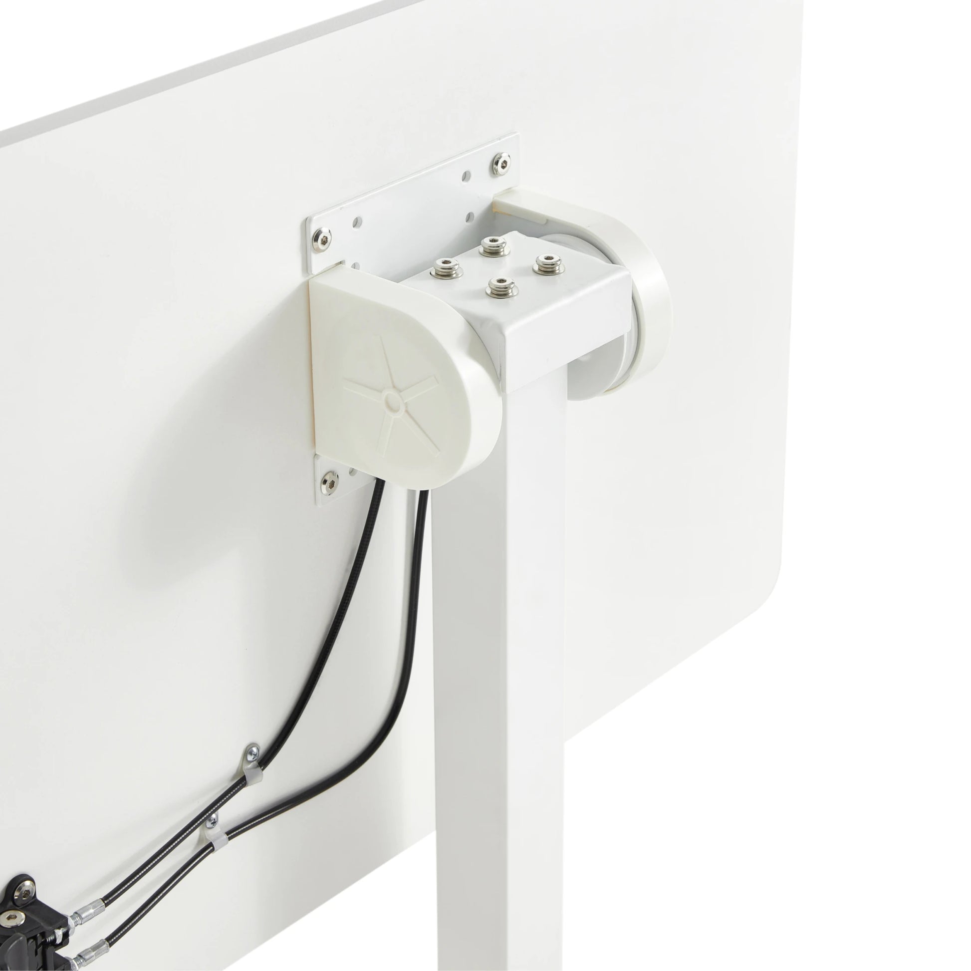 Linspire Islet Height Adjustable Pneumatic Side Table with Castors, White