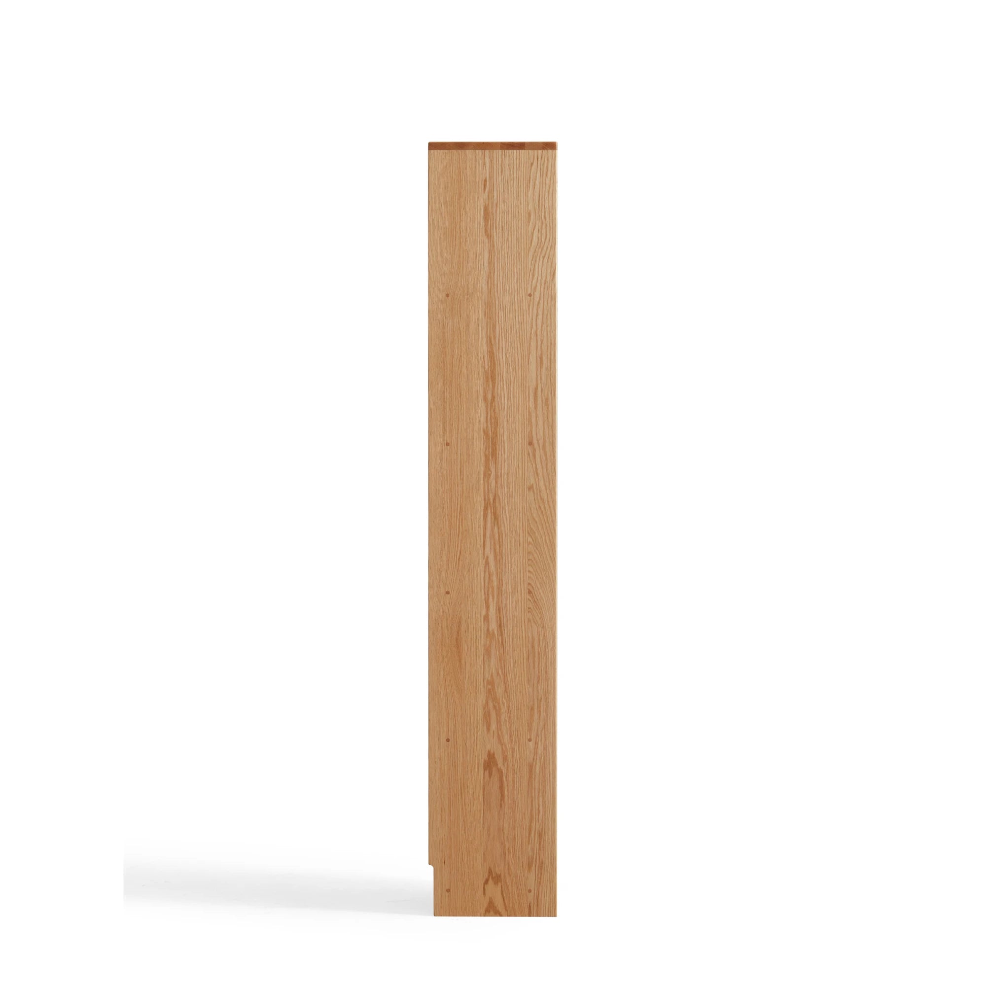 Linspire Oaklyn Solid Oak Slim Display Cabinet with Glass Flip Doors
