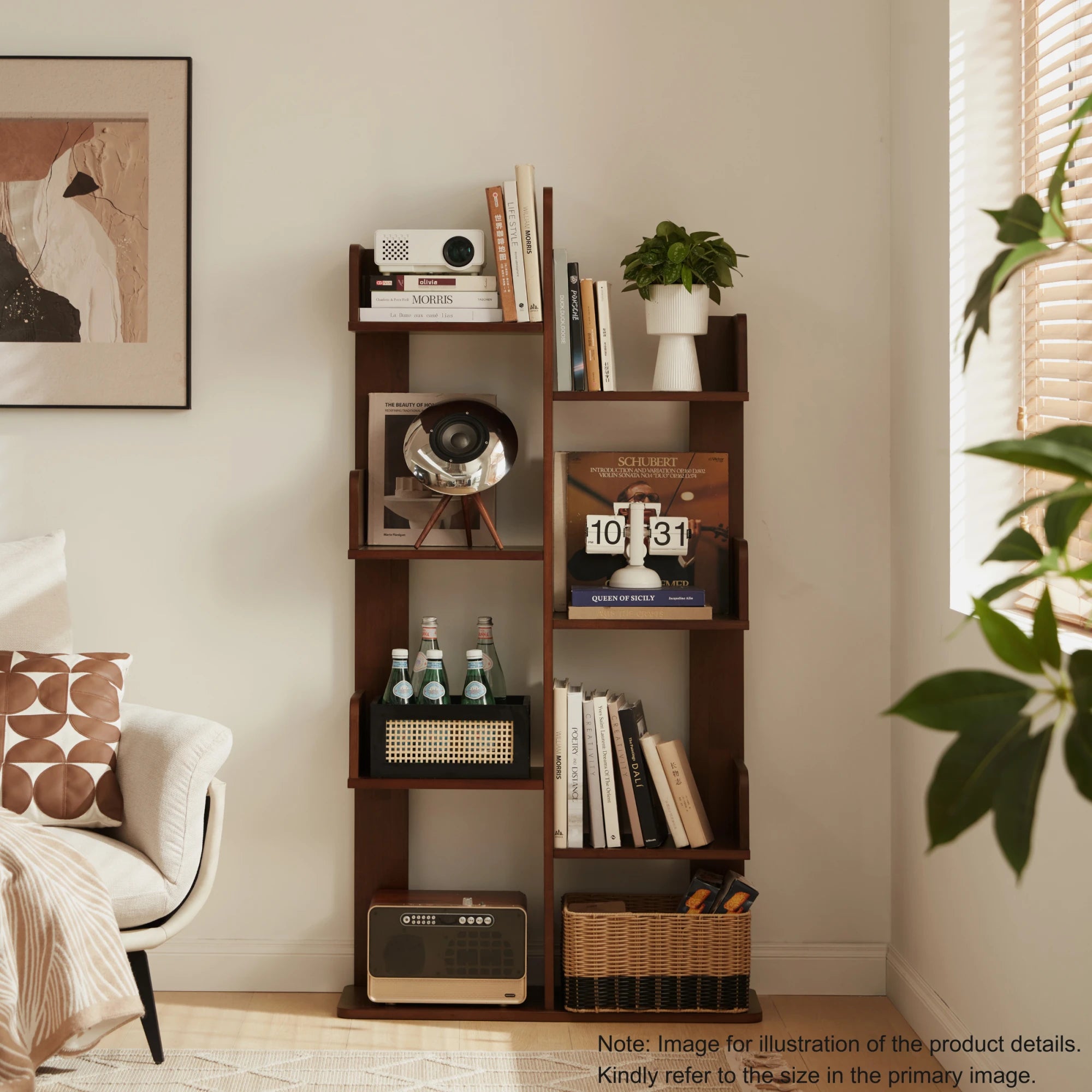 Linspire Matrix Solid Wood Bookshelf, 60cm