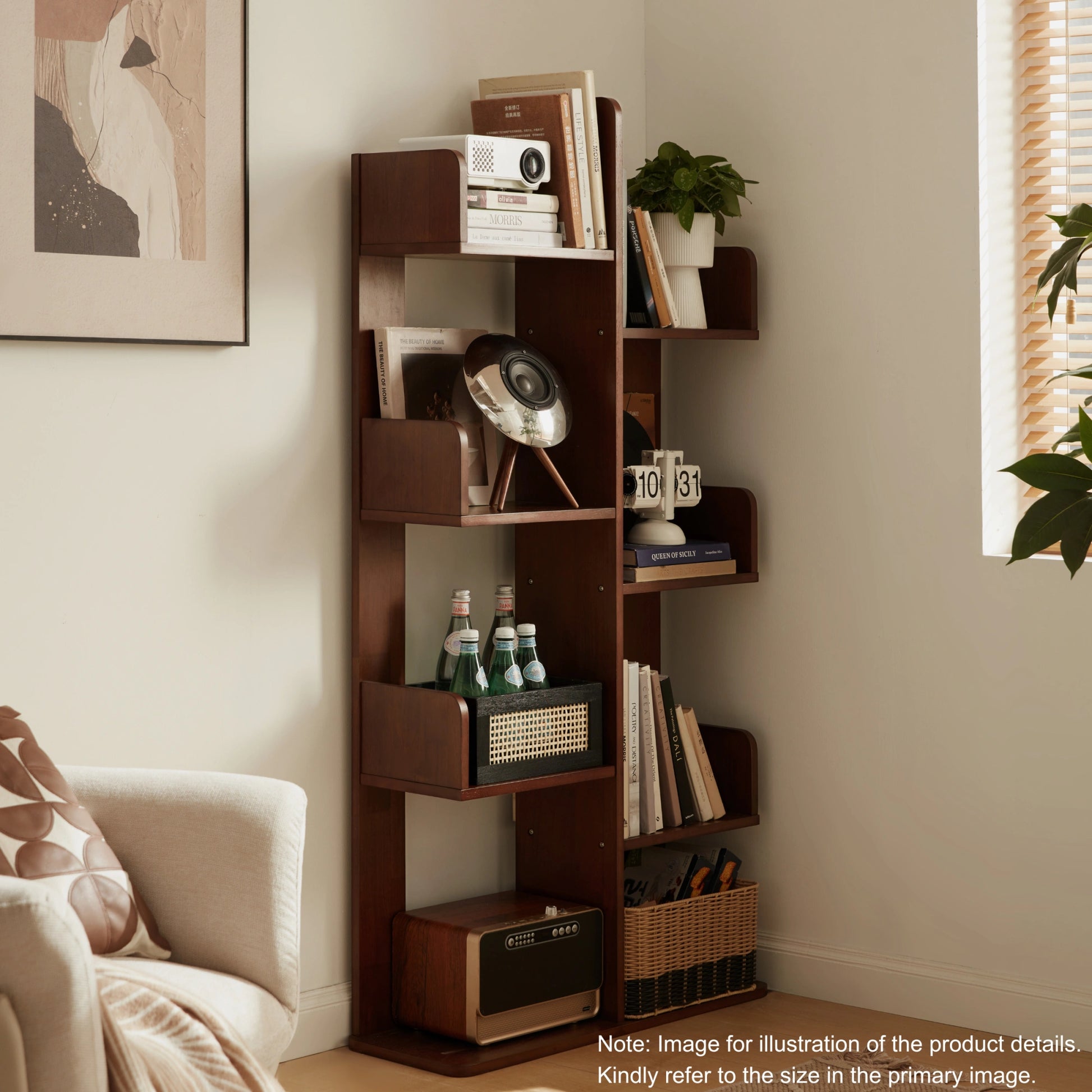 Linspire Matrix Solid Wood Bookshelf, 60cm