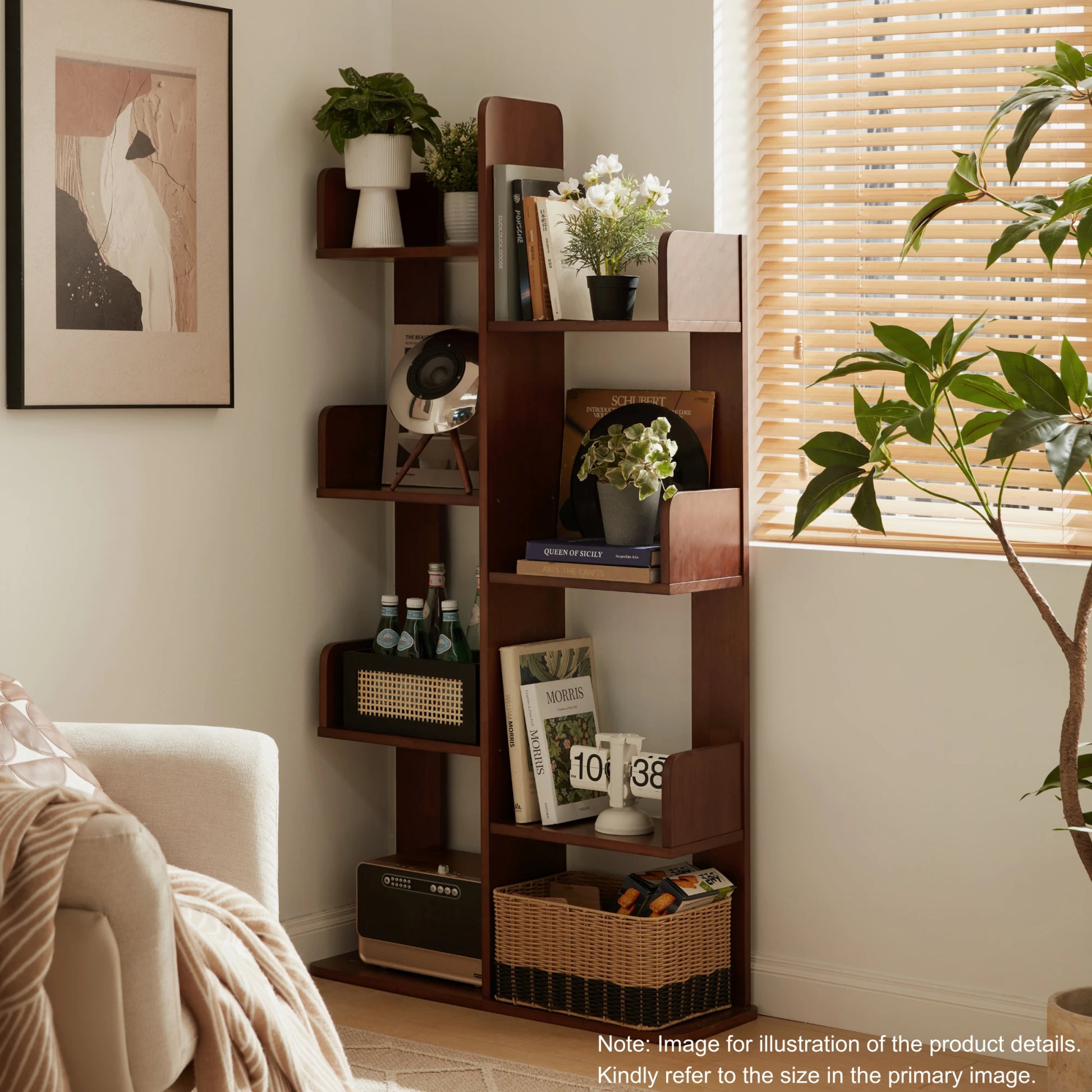 Linspire Matrix Solid Wood Bookshelf, 60cm