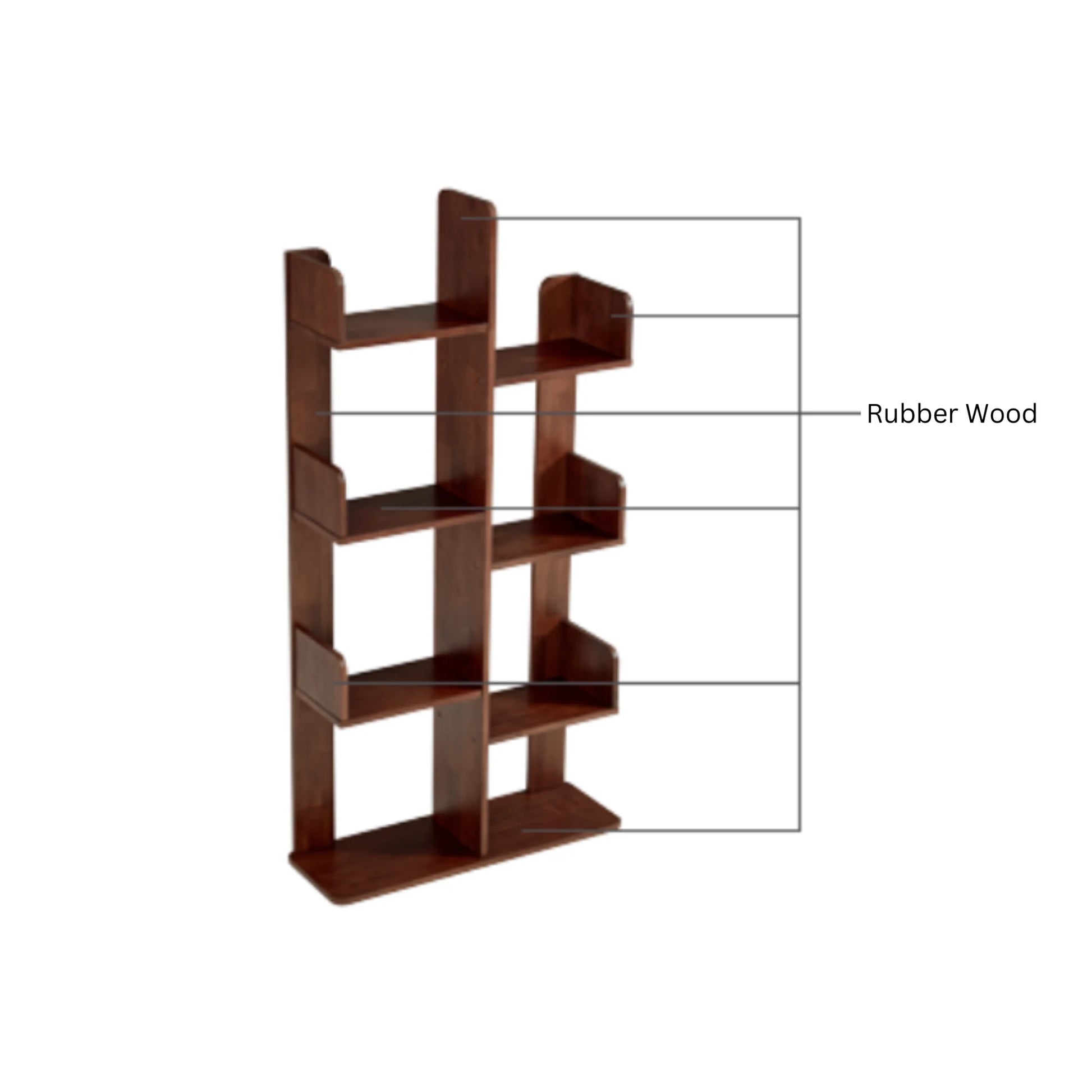 Linspire Matrix Solid Wood Bookshelf, 60cm