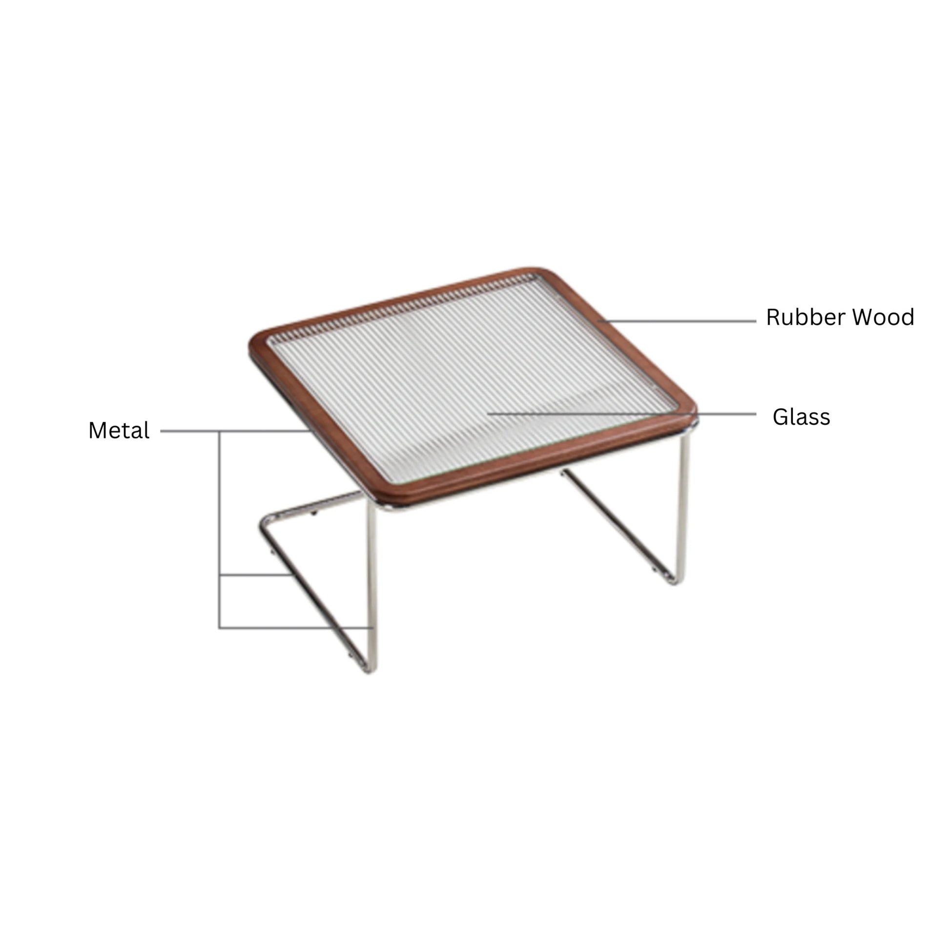 Linspire Ursula Glass Top Coffee Table