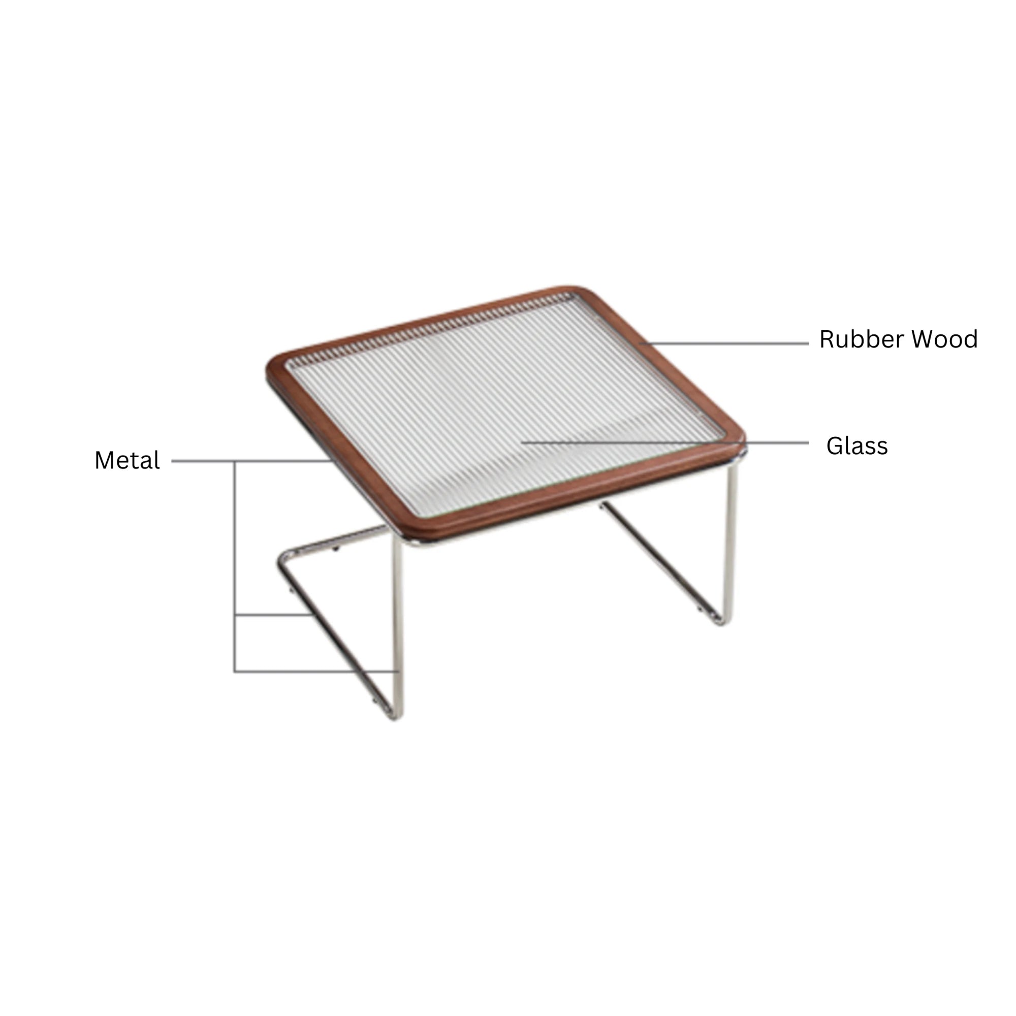 Linspire Ursula Glass Top Coffee Table