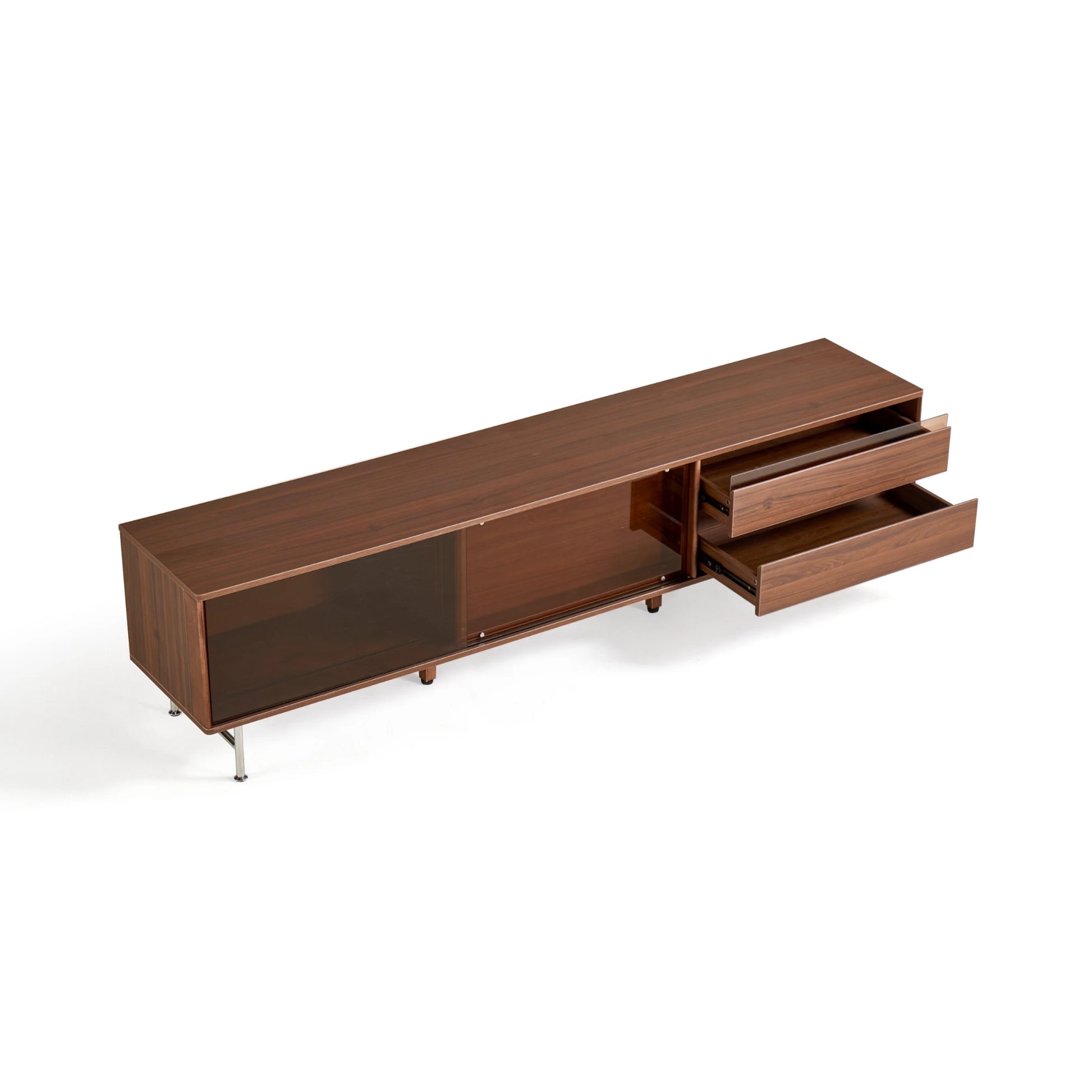 Linspire Ursula Entertainment Unit with Sliding Glass Doors, 180cm