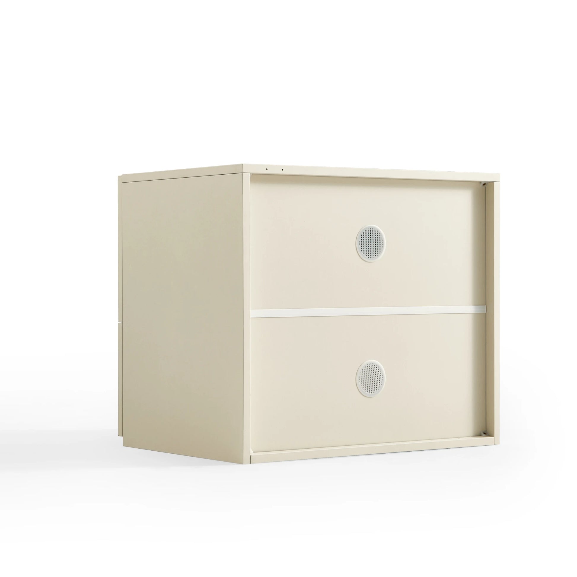 Linspire Mosaic Set of 4 Modular Storage Cabinets, Off-White