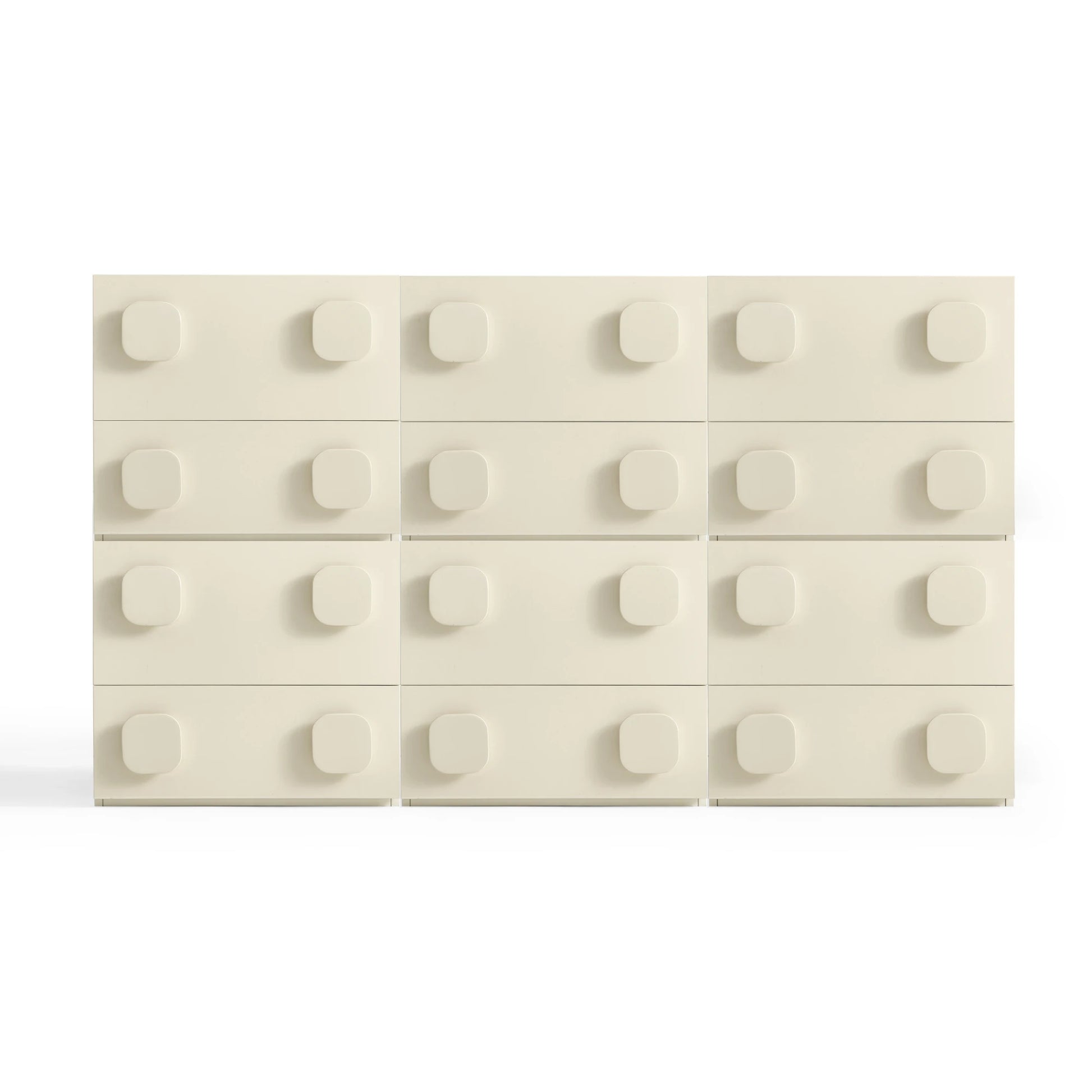 Linspire Mosaic Set of 6 Modular Storage Cabinets, Off-White