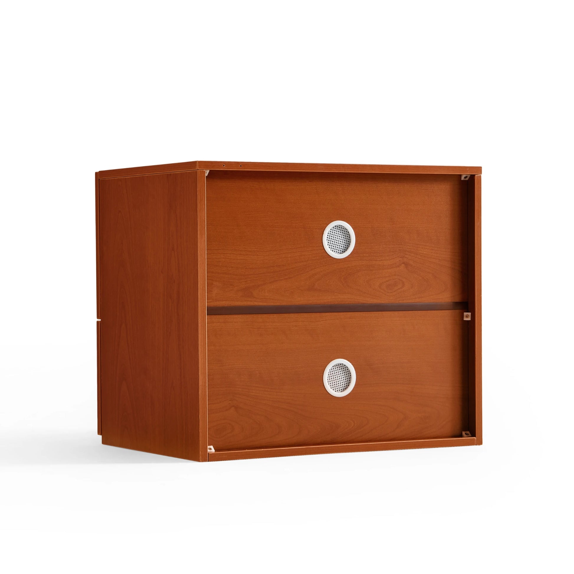 Linspire Mosaic Set of 2 Modular Storage Cabinets, Natural Wood