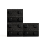 Linspire Mosaic Set of 3 Modular Storage Cabinets, Black