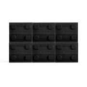 Linspire Mosaic Set of 6 Modular Storage Cabinets, Black