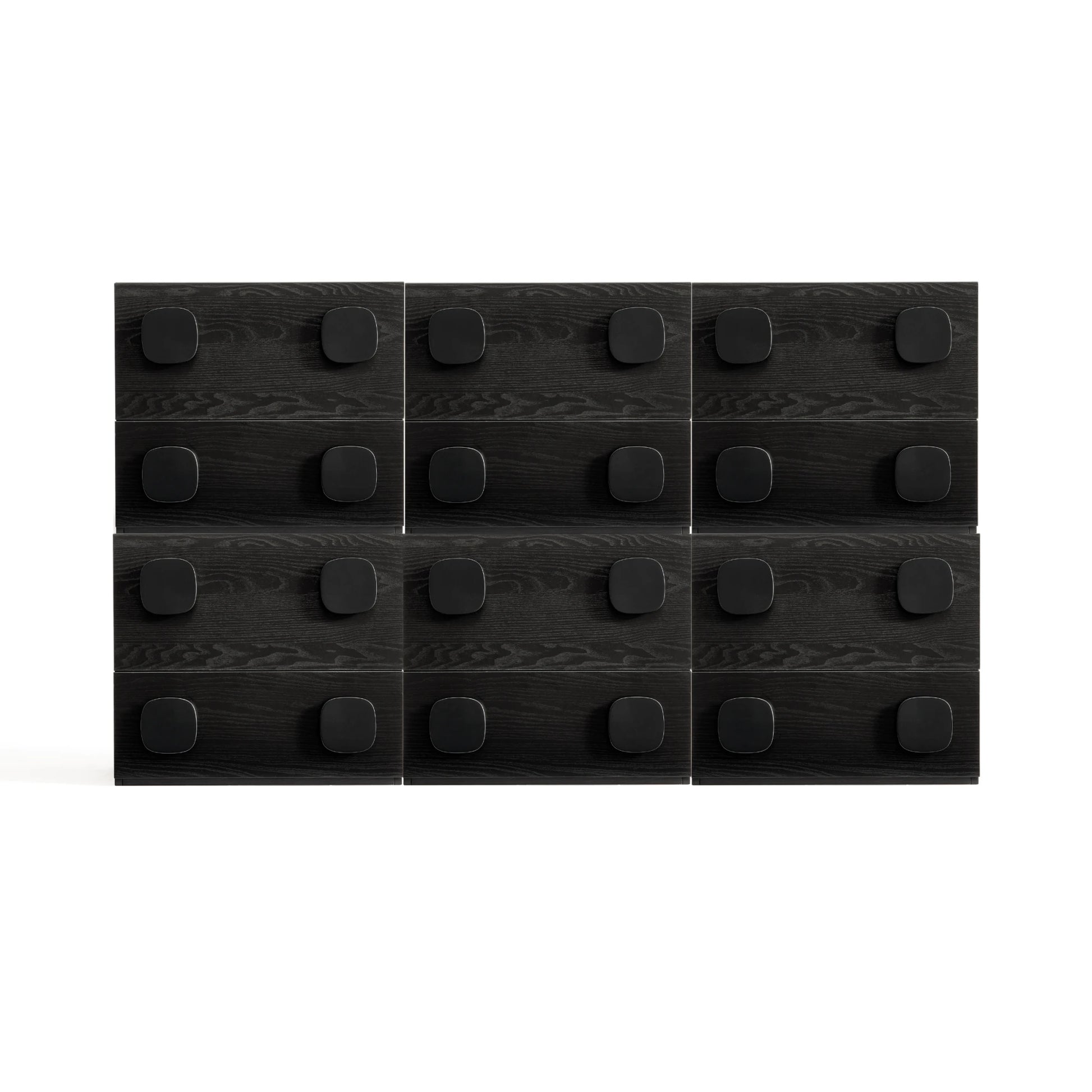 Linspire Mosaic Set of 6 Modular Storage Cabinets, Black