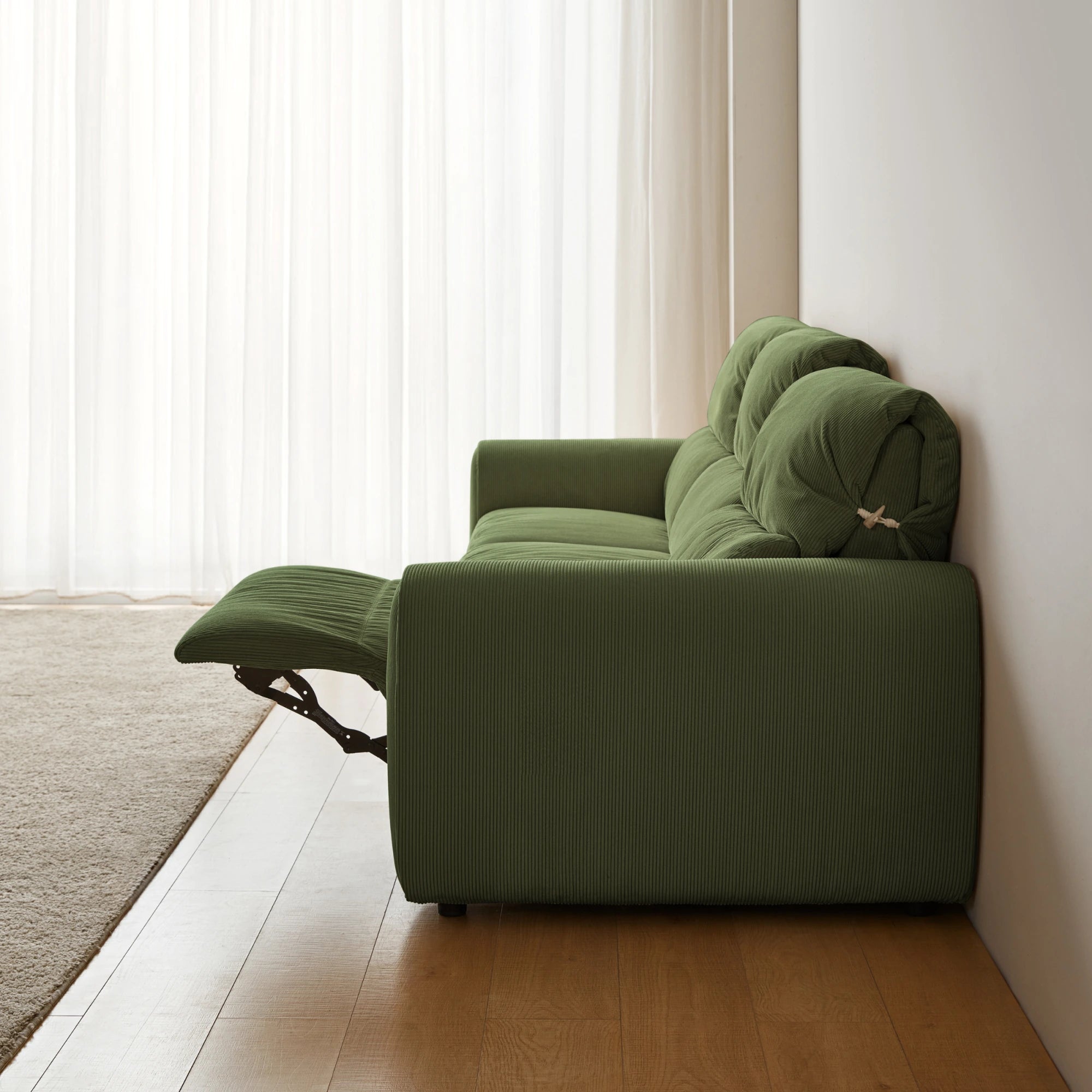 Linspire Vivid Electric 4-Seater Recliner Sofa, Green