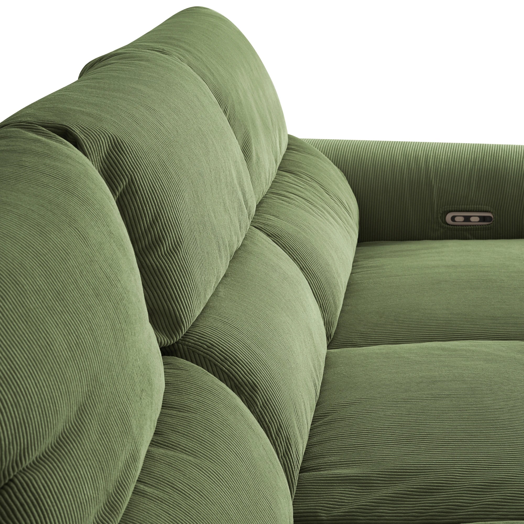 Linspire Vivid Electric 4-Seater Recliner Sofa, Green
