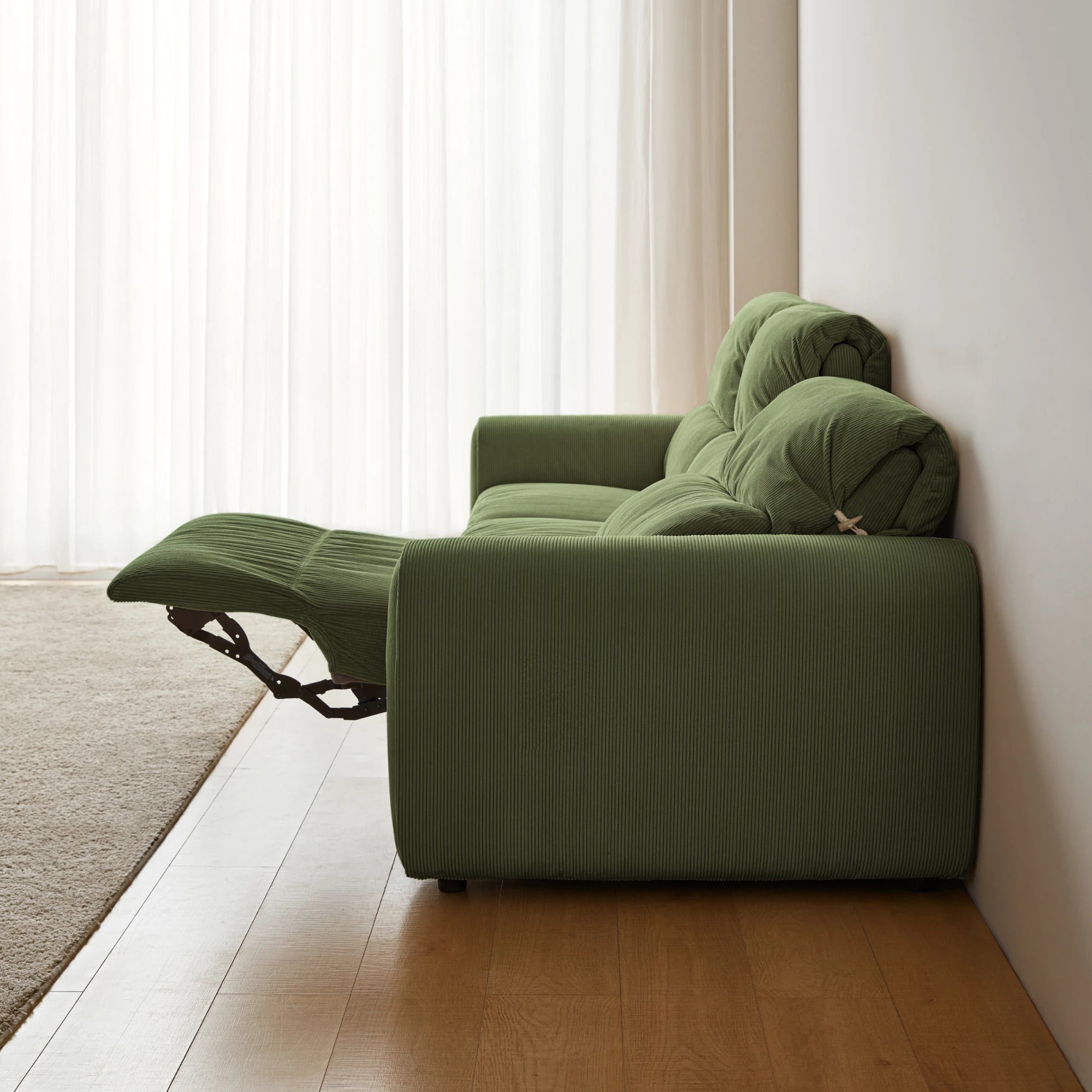 Linspire Vivid Electric 4-Seater Recliner Sofa, Green