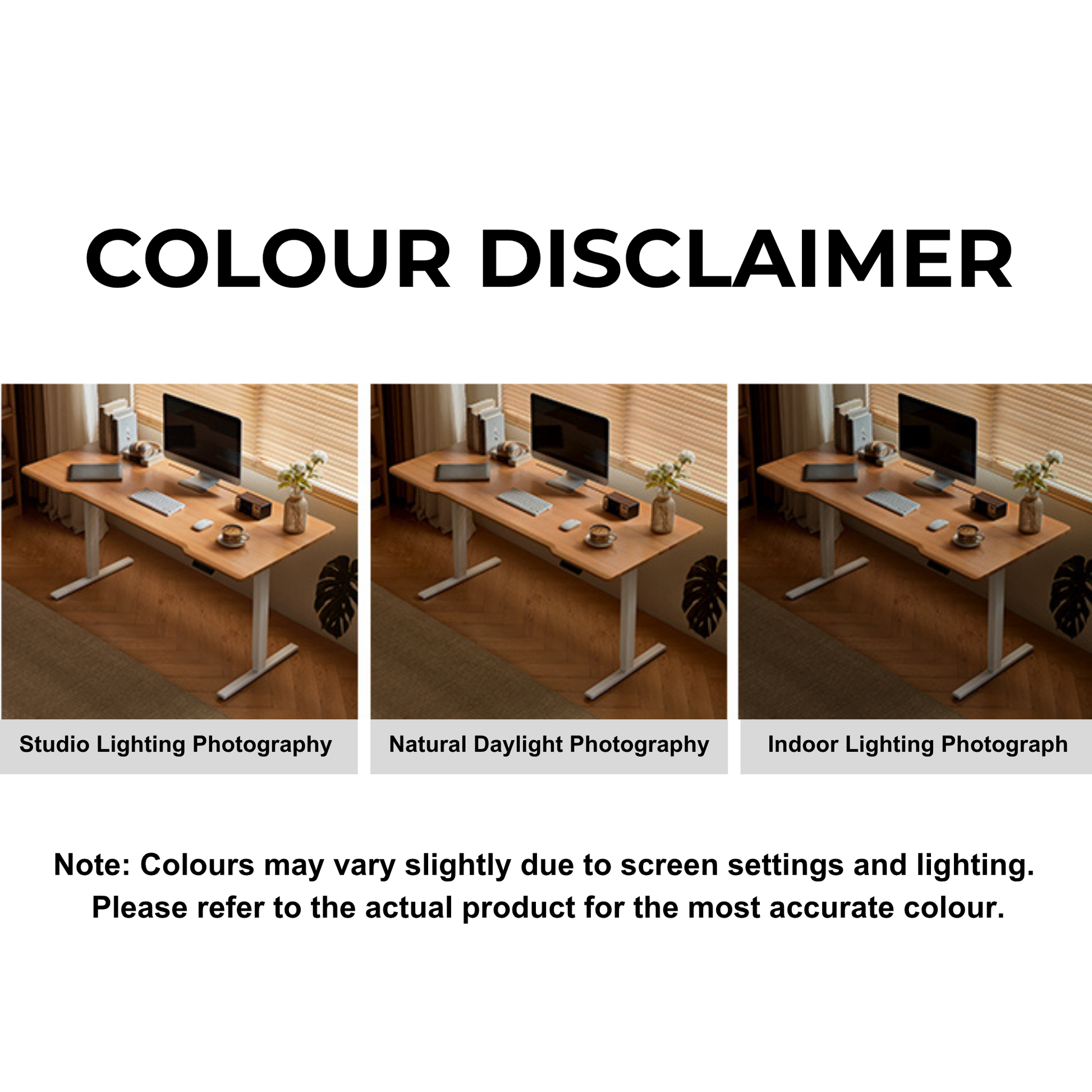 Linspire Lumen Electric Height Adjustable Standing Desk, W140cm