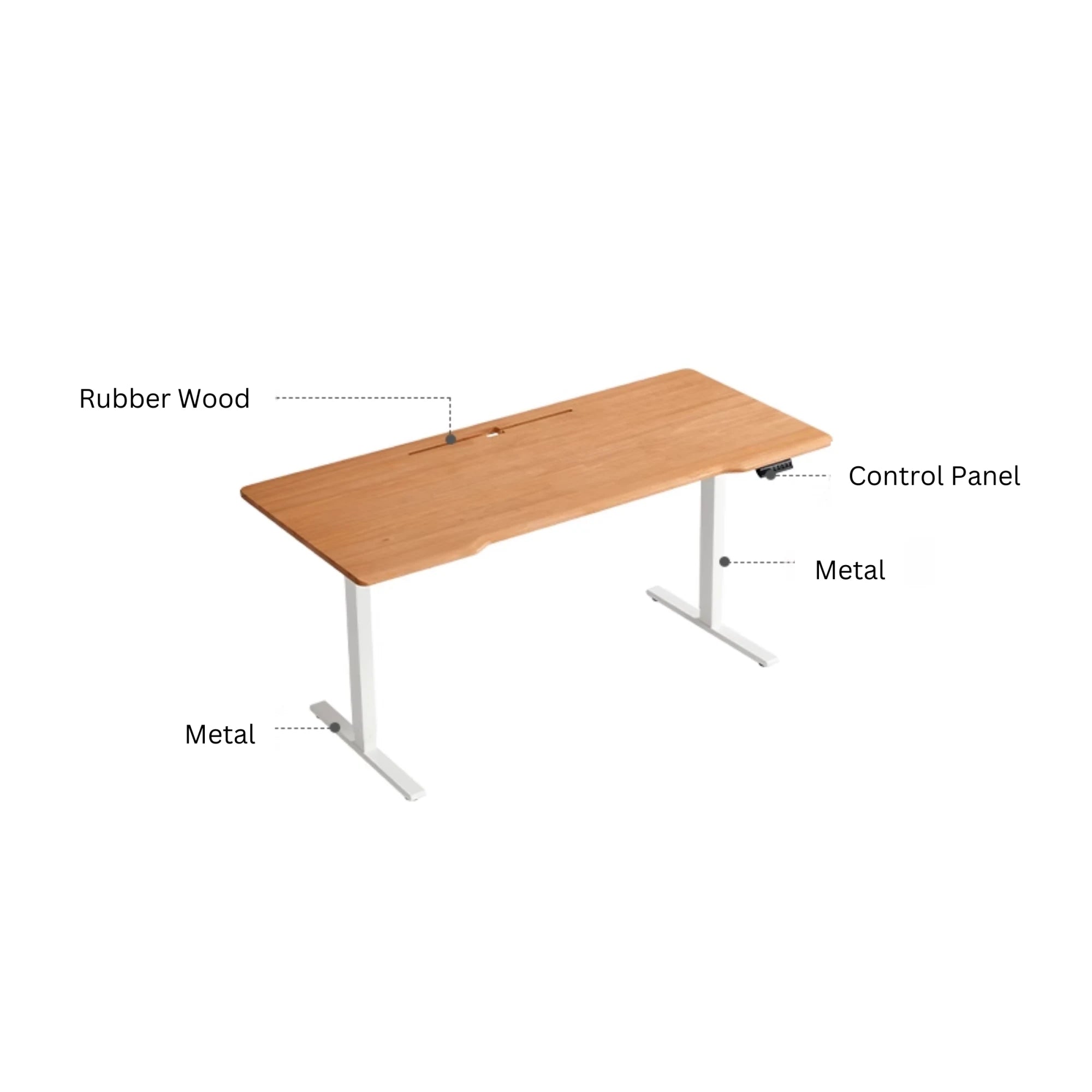 Linspire Lumen Electric Height Adjustable Standing Desk, W140cm