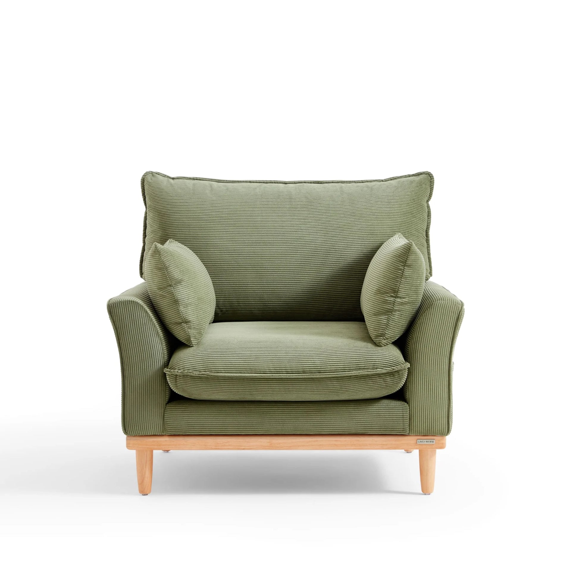 Linspire Moss 2PCS Sofa Set, 3+1 Seater, Moss Green