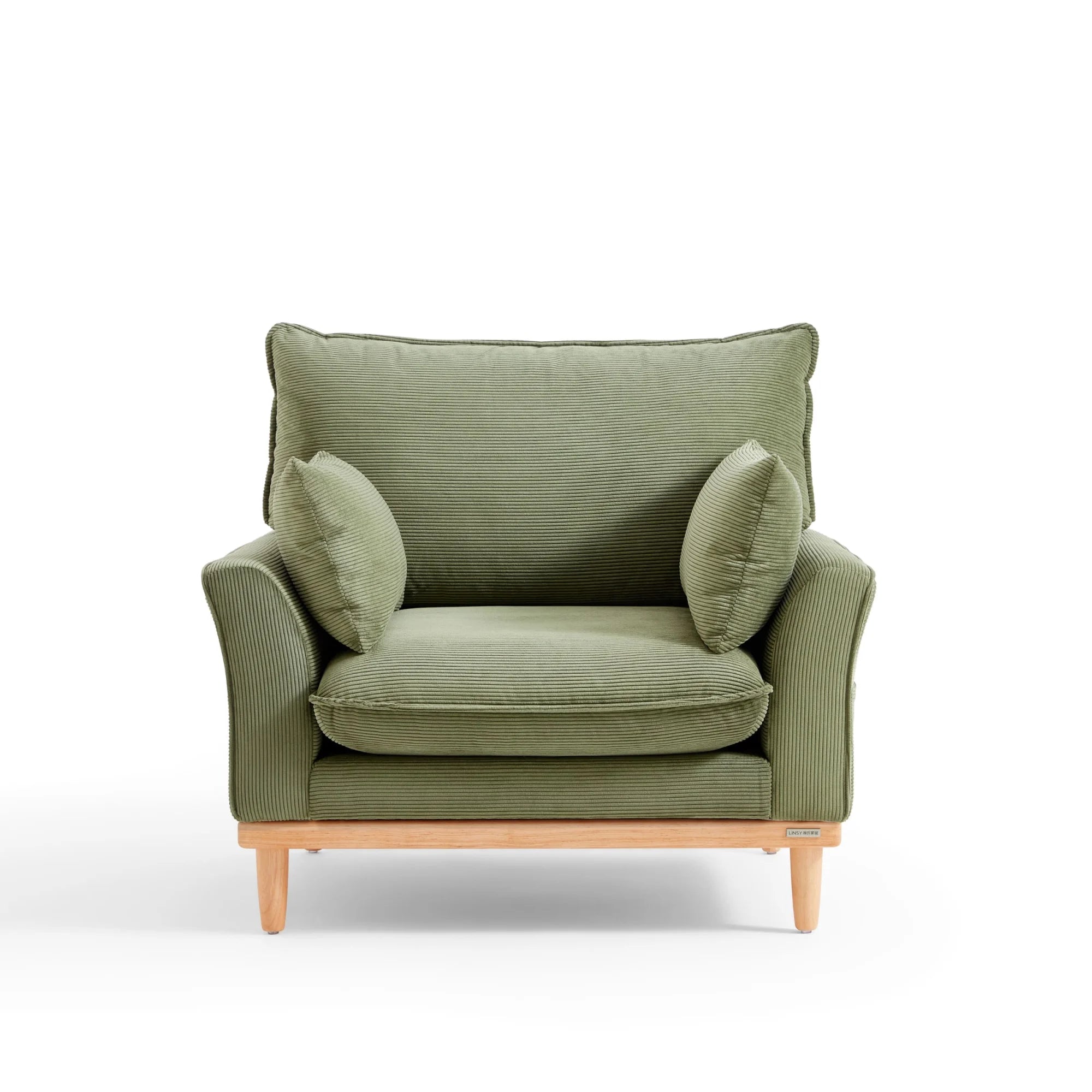 Linspire Moss 2PCS Sofa Set, 3+1 Seater, Moss Green