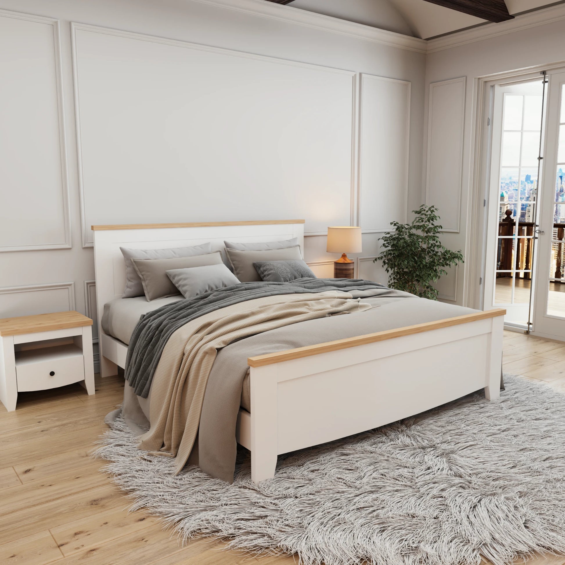 Loft Hampton 3PCS Bedroom Set A, NZ Queen Bed