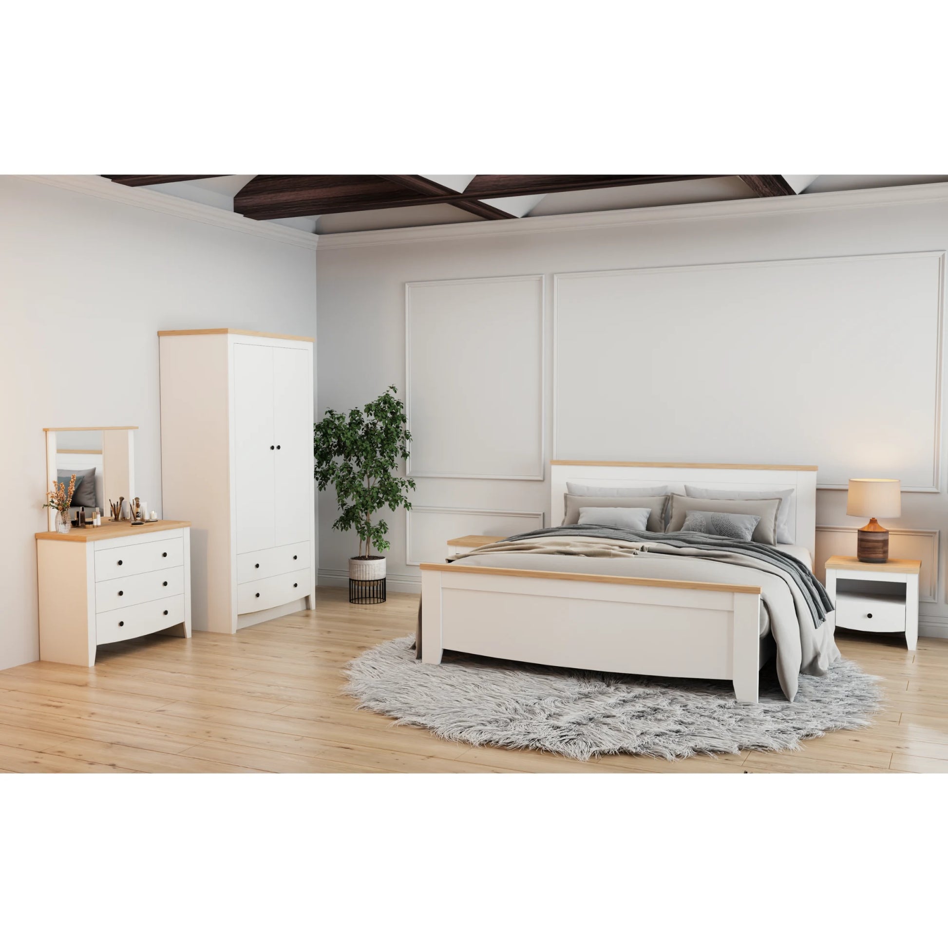 Loft Hampton 4PCS Bedroom Set A, NZ Queen