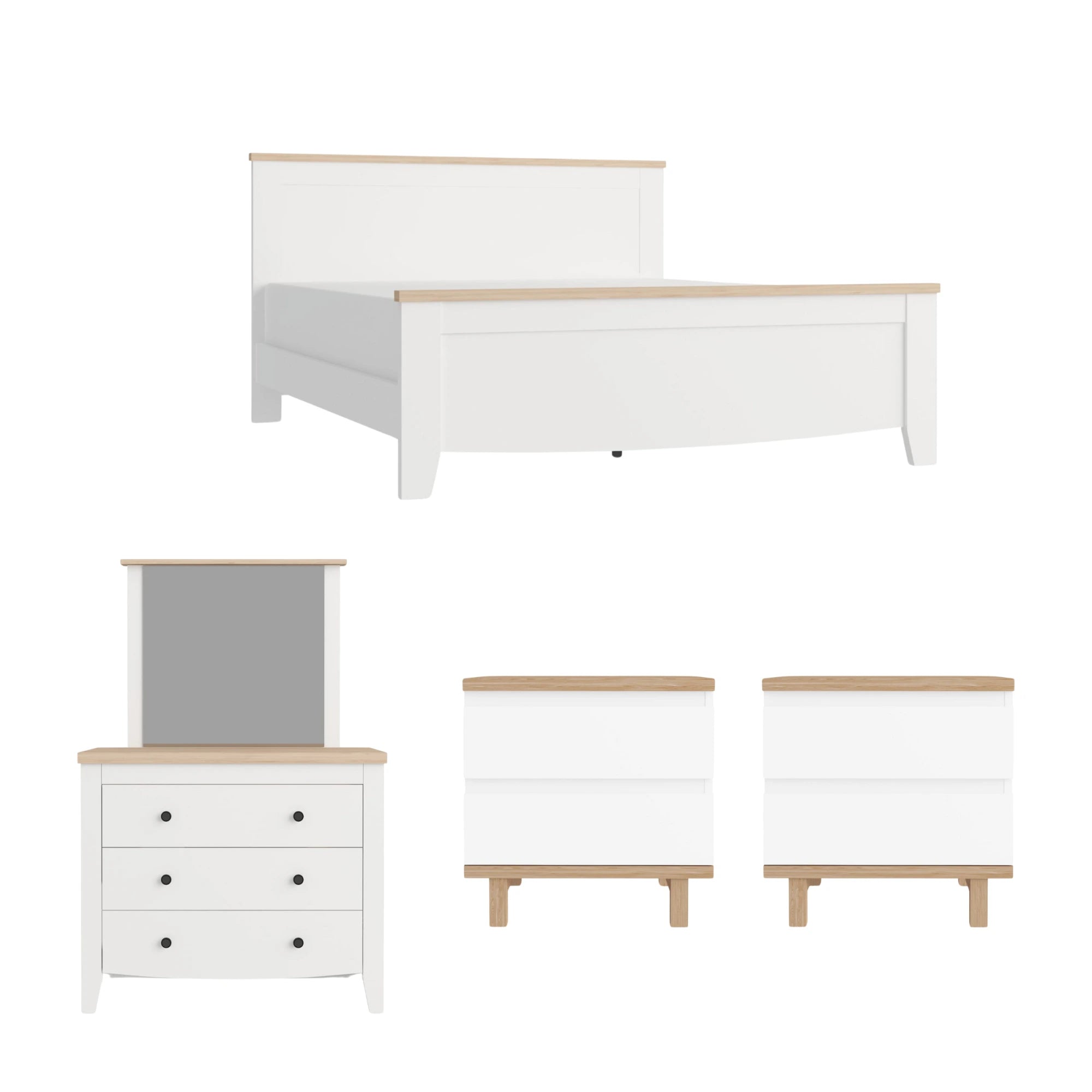 Loft Hampton 4PCS Bedroom Set B, NZ Queen