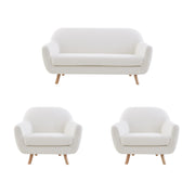 MODE Milo 3PCS Sofa Set, Loveseat + 2 Armchairs