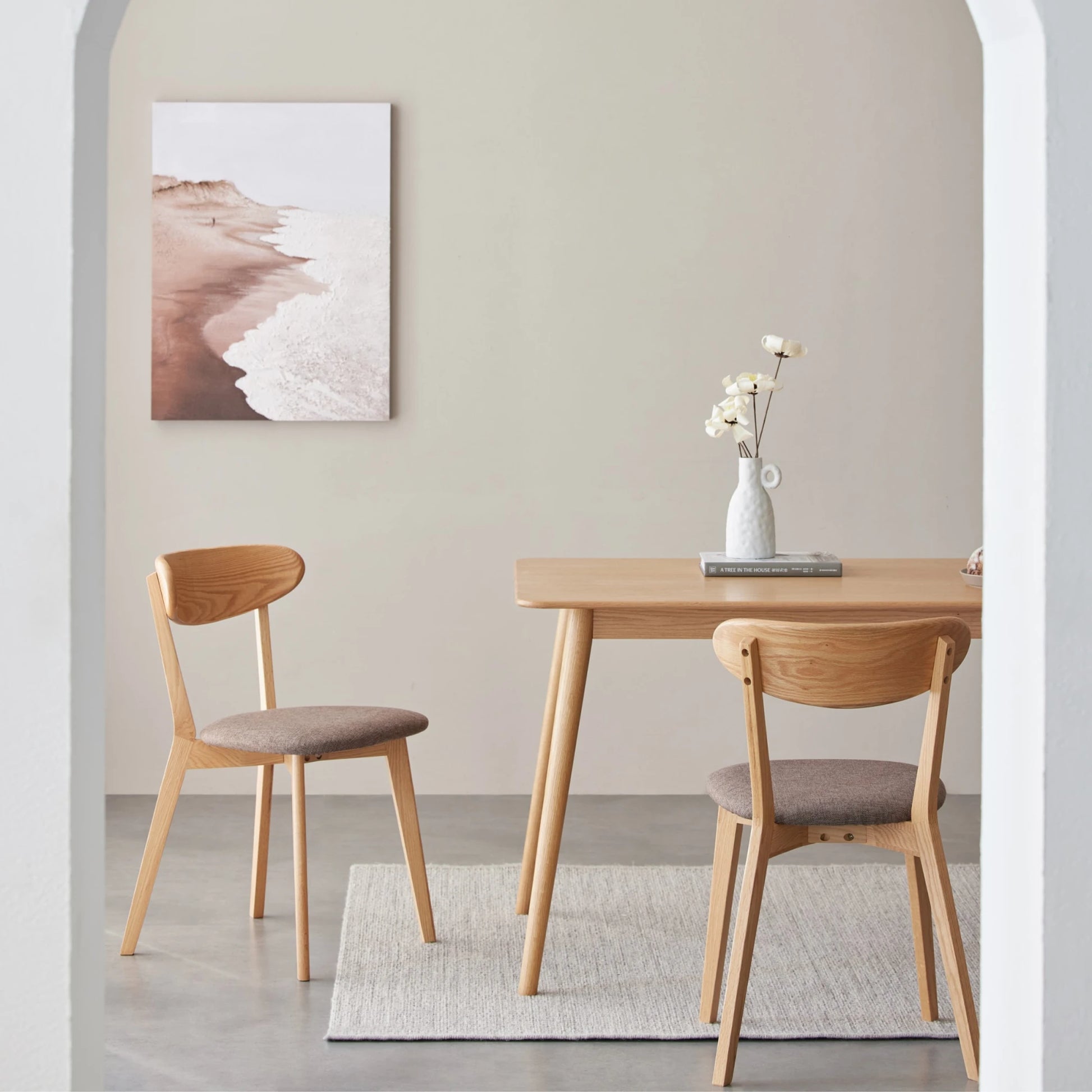 Solidwood Fuji 4PCS Dining Chair Set