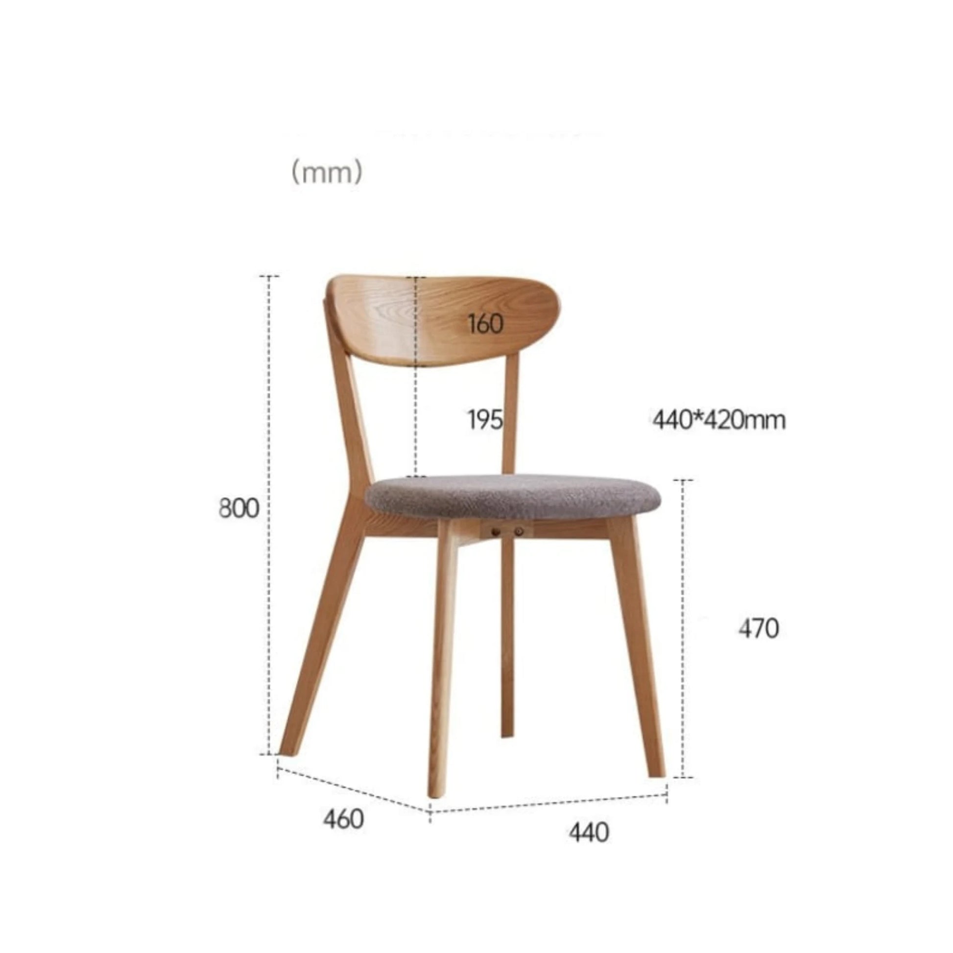 Solidwood Fuji 4PCS Dining Chair Set