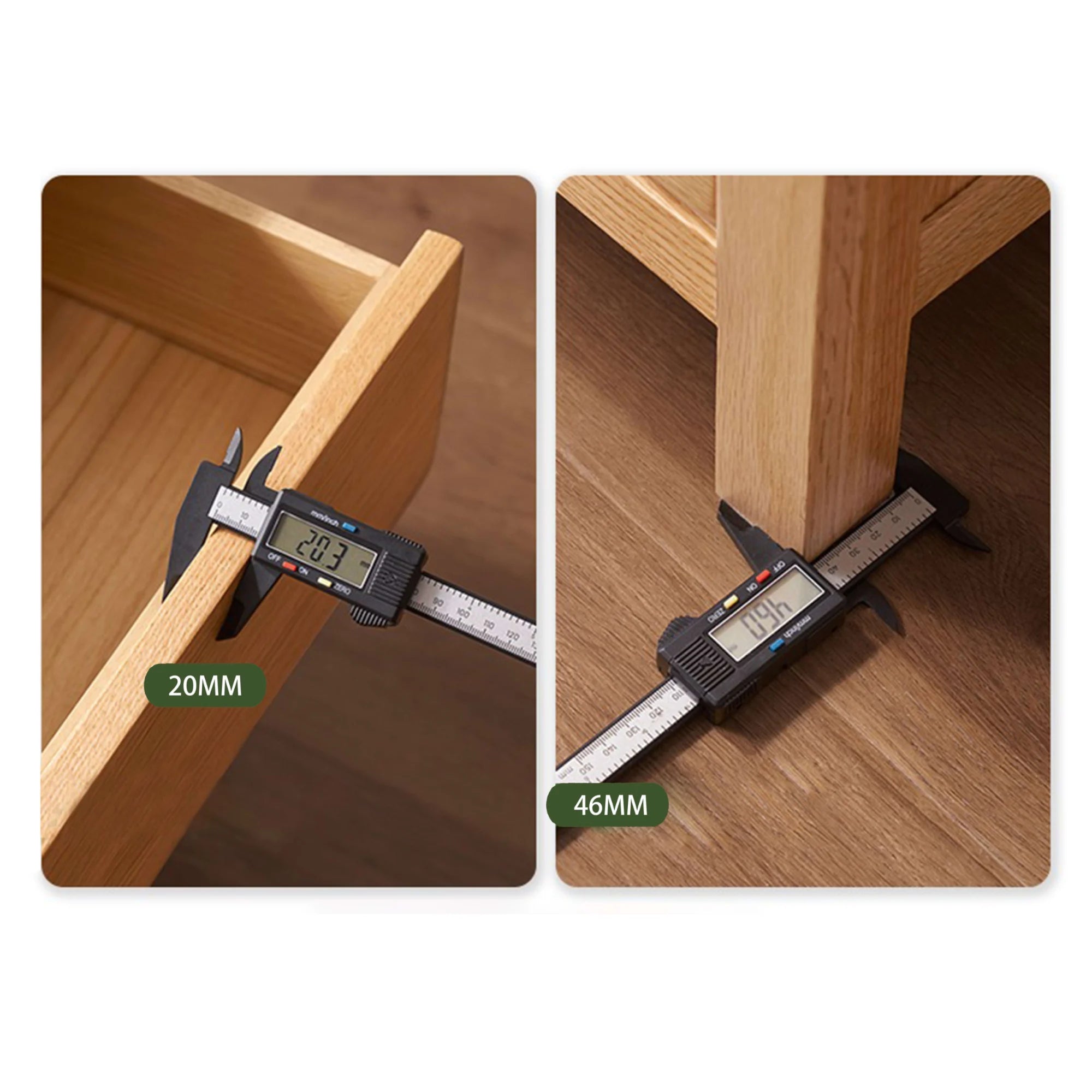 Solidwood Edinburgh 2PCS Bedside Table Set, Natural Wood