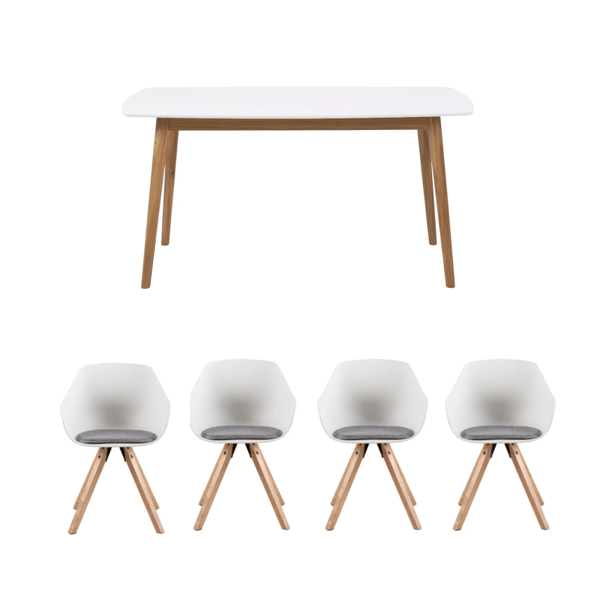 Hjem Design Yuno 5PCS Dining Set