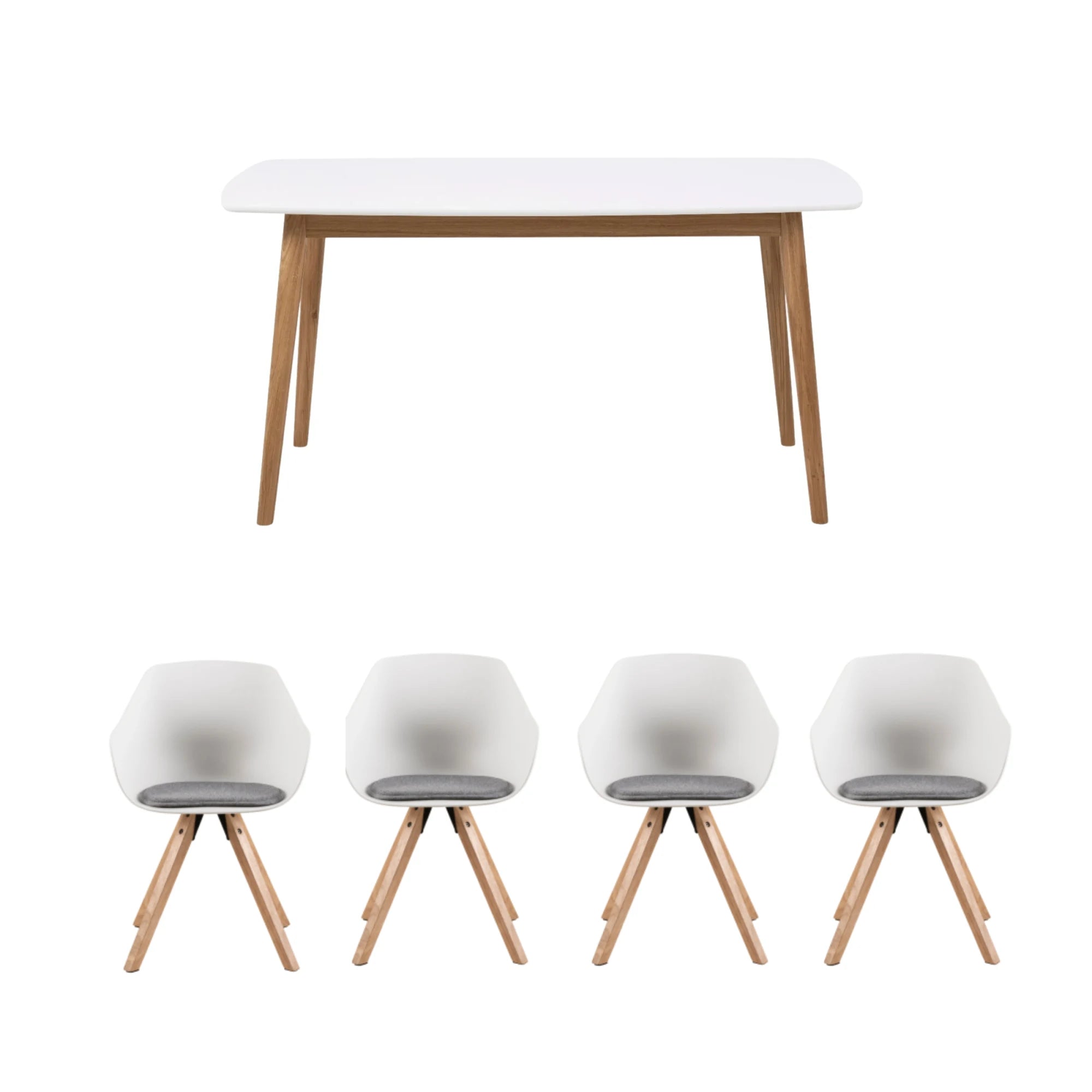 Hjem Design Yuno 5PCS Dining Set