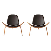 MODE Hans Wegner 2PCS Living Room Set, Black