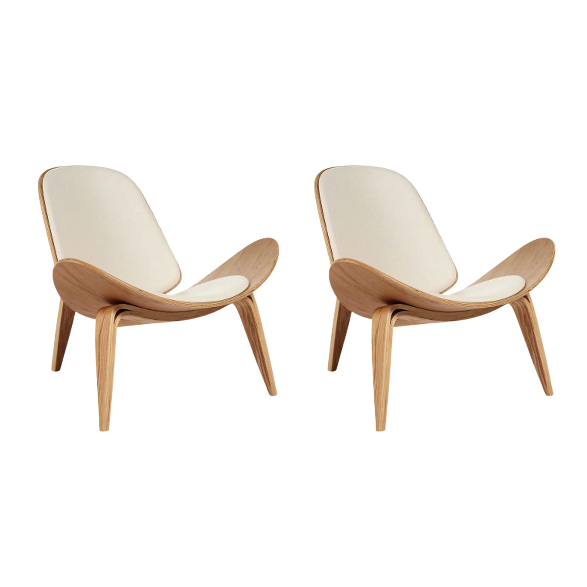 MODE Hans Wegner 2PCS Living Room Set, White