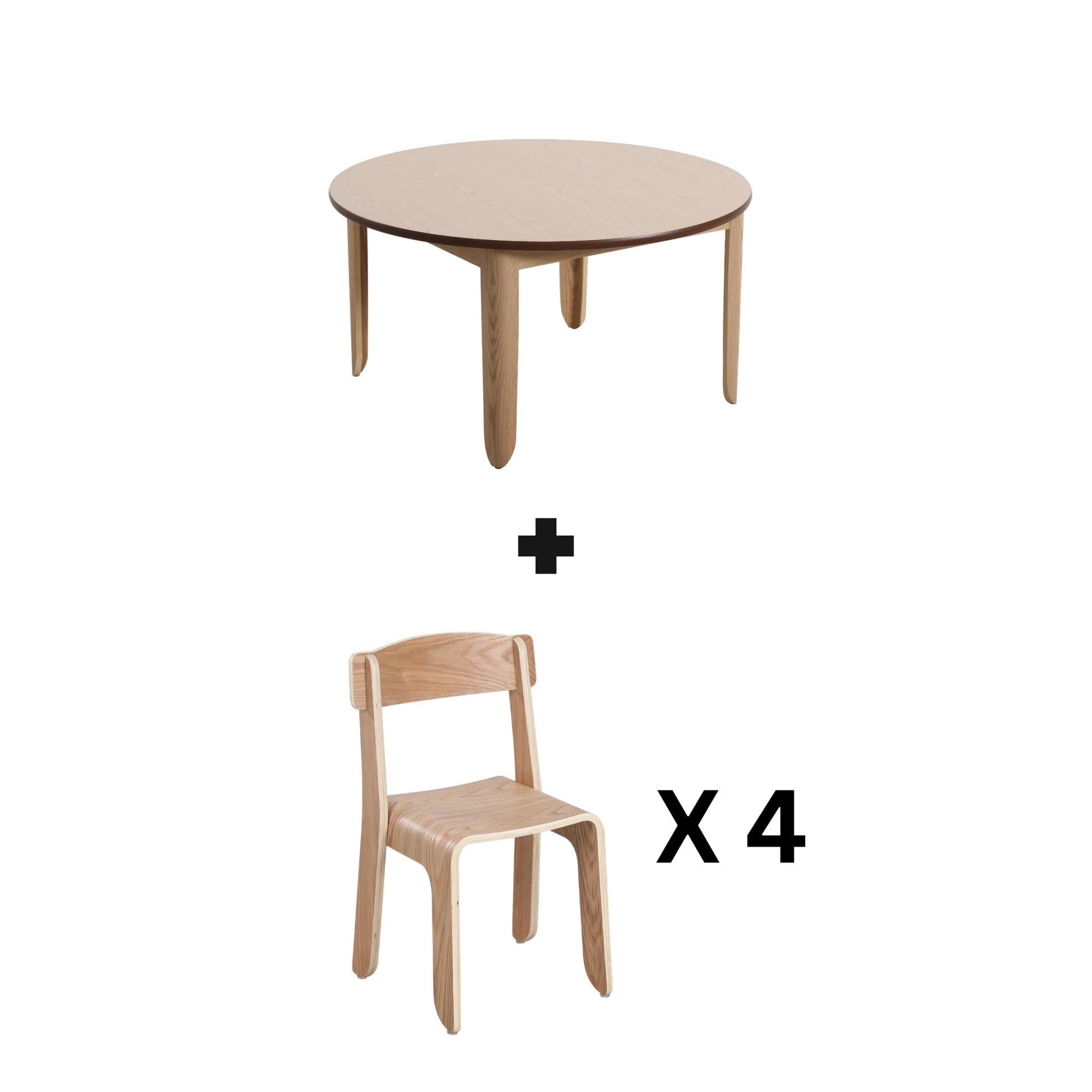 Alpaka Lilo Kids Table Set with 4 Chairs