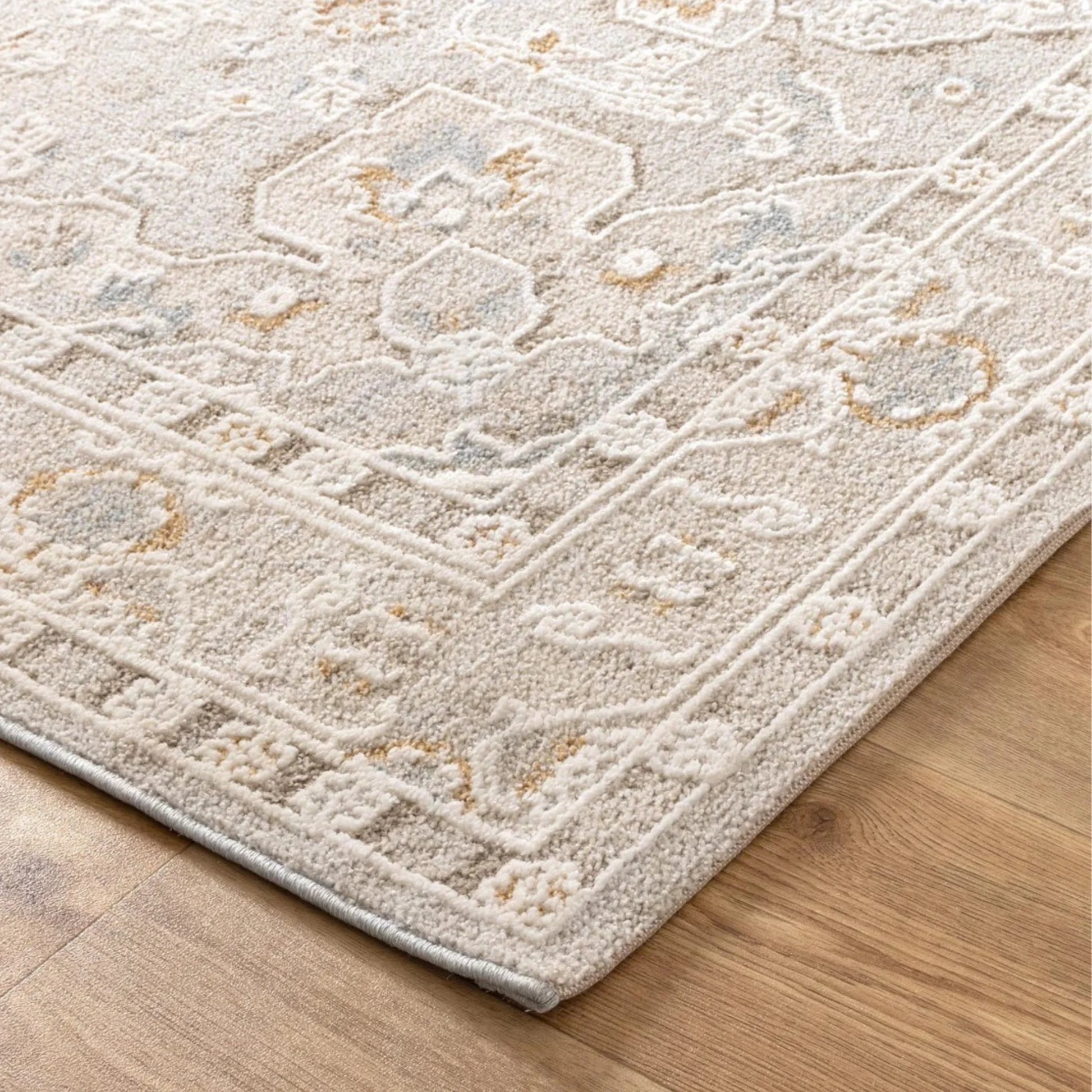 Dreamweaver Trend Medallion Transitional Rug, Beige Multi