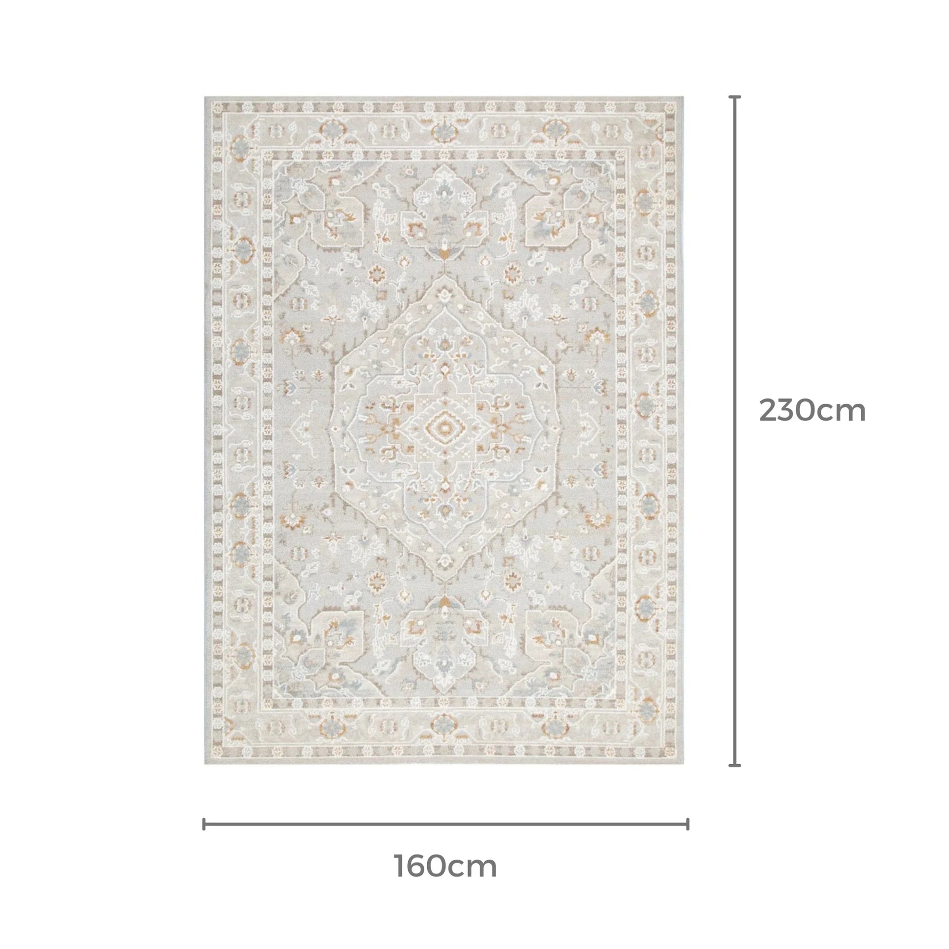 Dreamweaver Trend Medallion Transitional Rug, Beige Multi