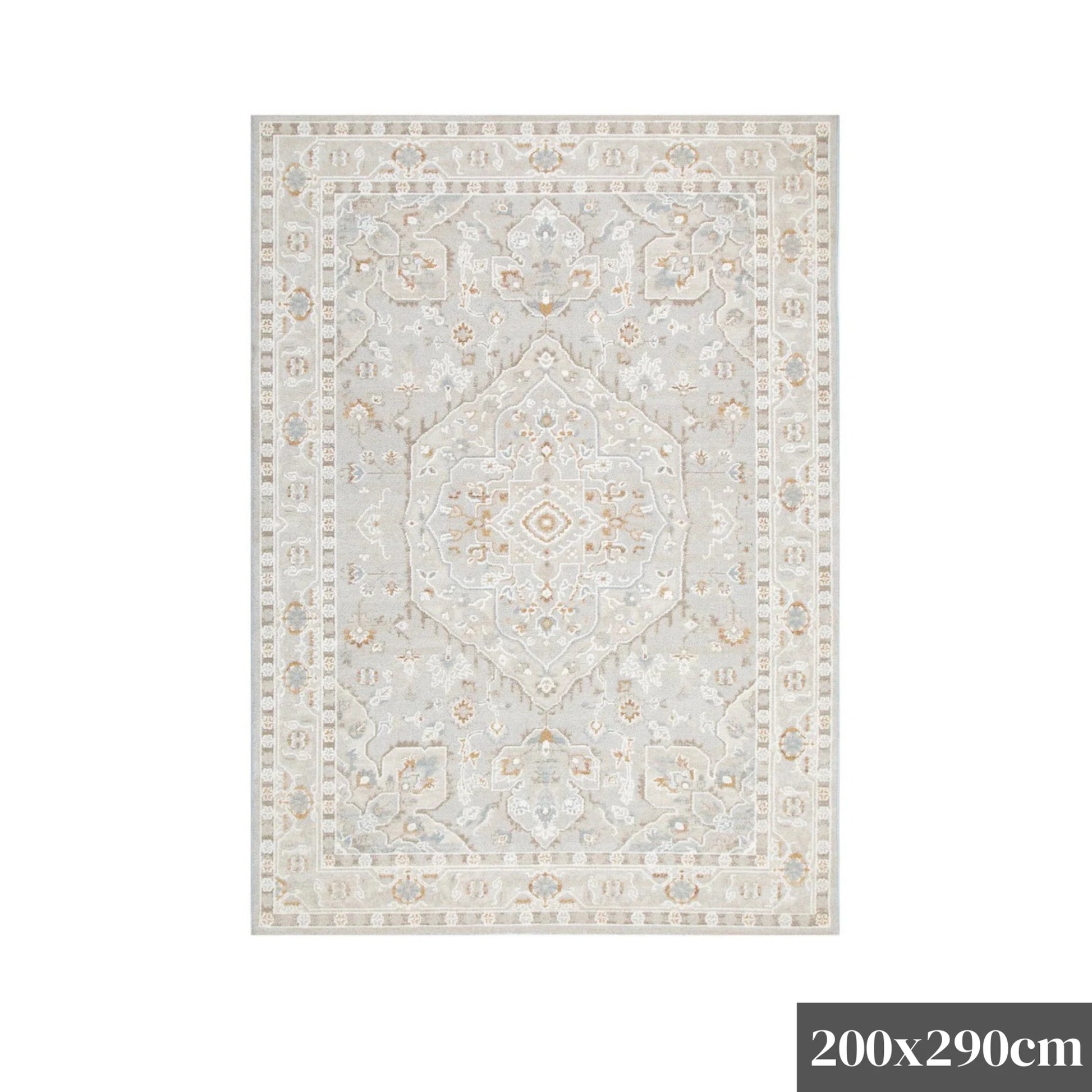 DreamWeaver Trend Medallion Transitional Rug, Beige Multi