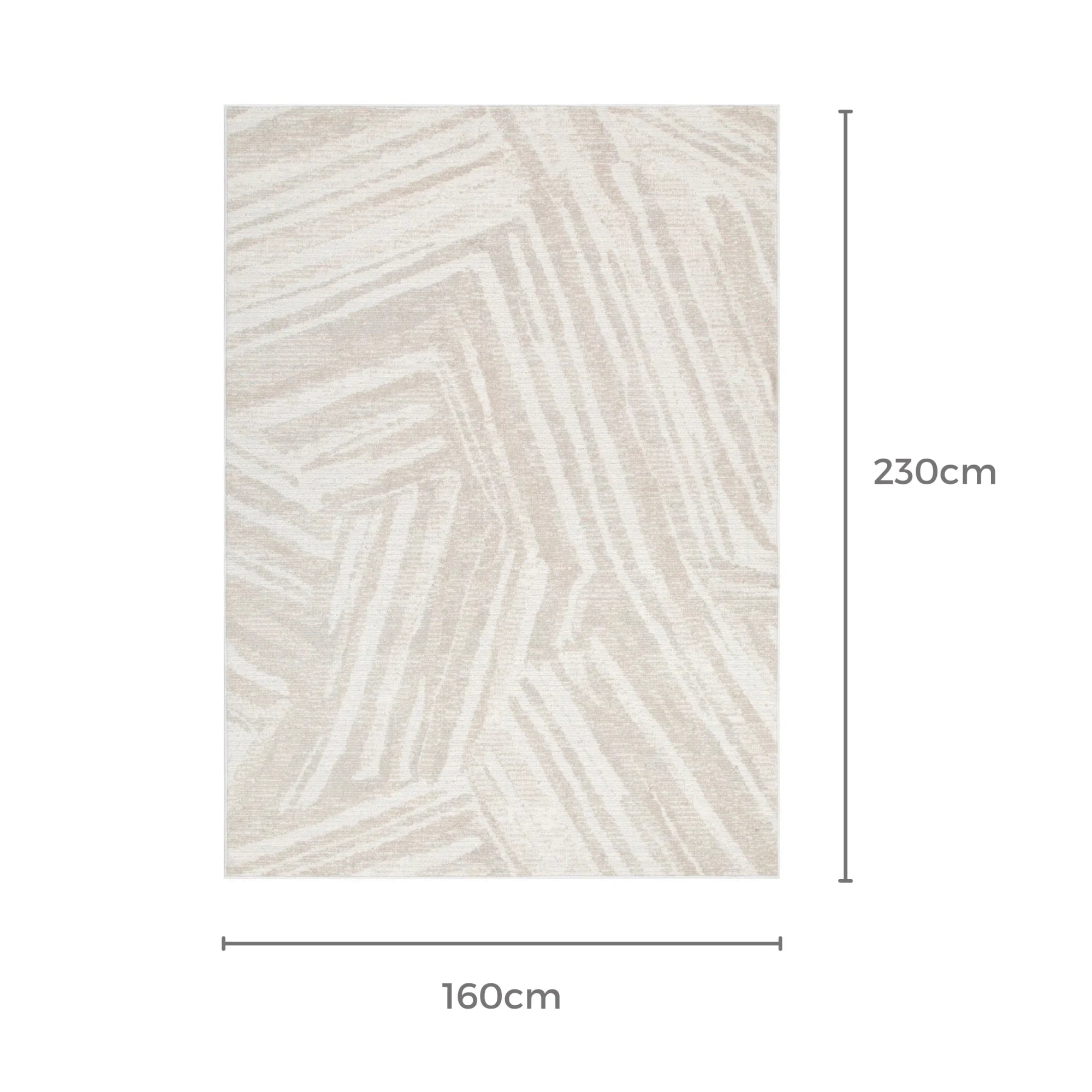 Dreamweaver Toscana Geo Lines Rug, Beige, Cream