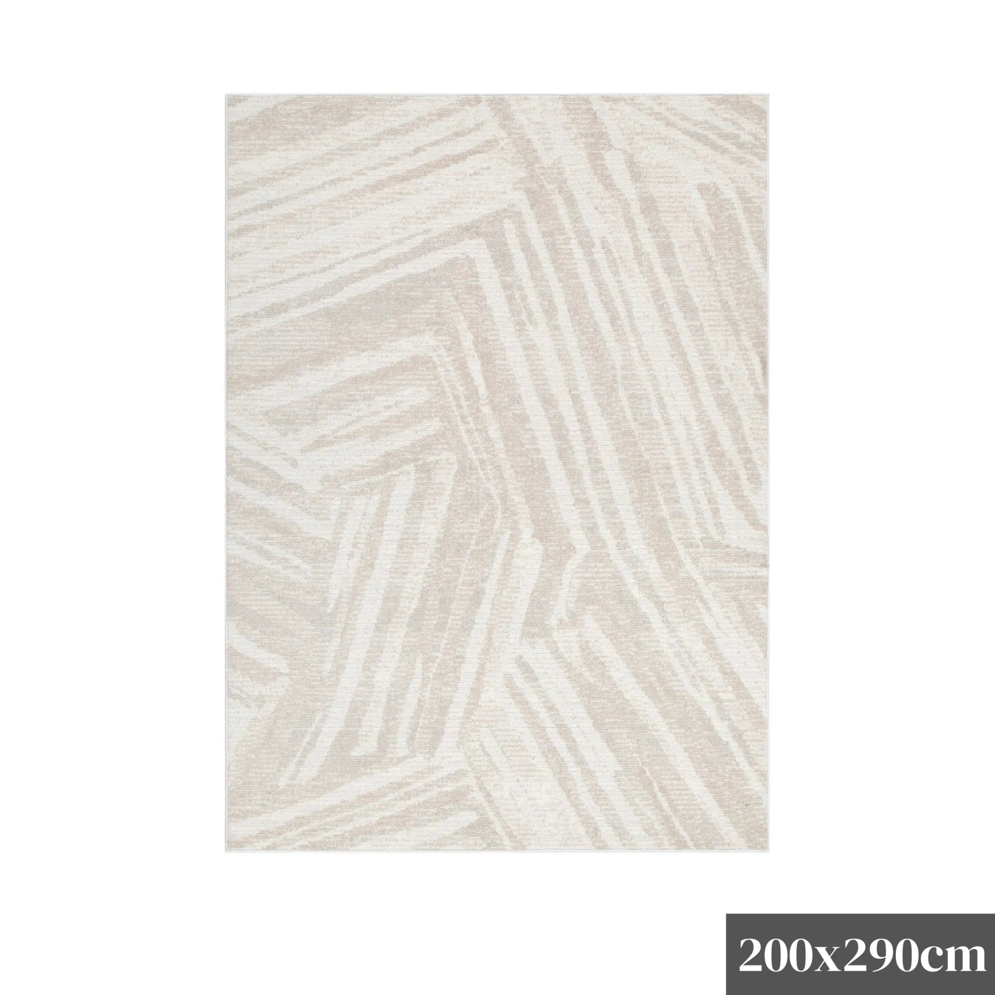 DreamWeaver Toscana Geo Lines Rug, Beige, Cream