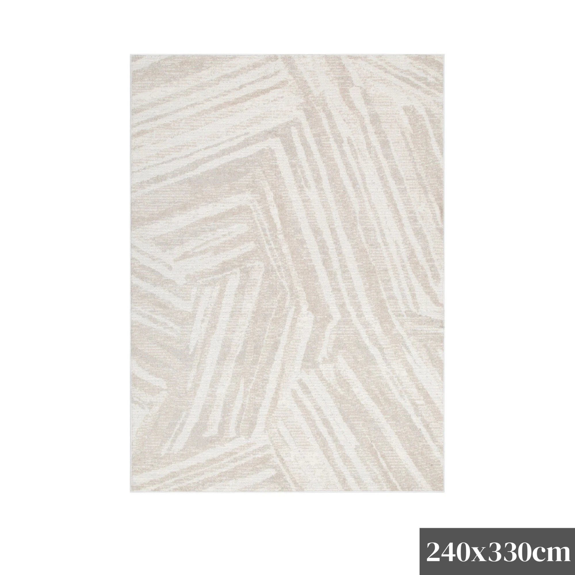 DreamWeaver Toscana Geo Lines Rug, Beige, Cream
