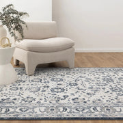DreamWeaver Maya Floral Traditional Rug, Blue